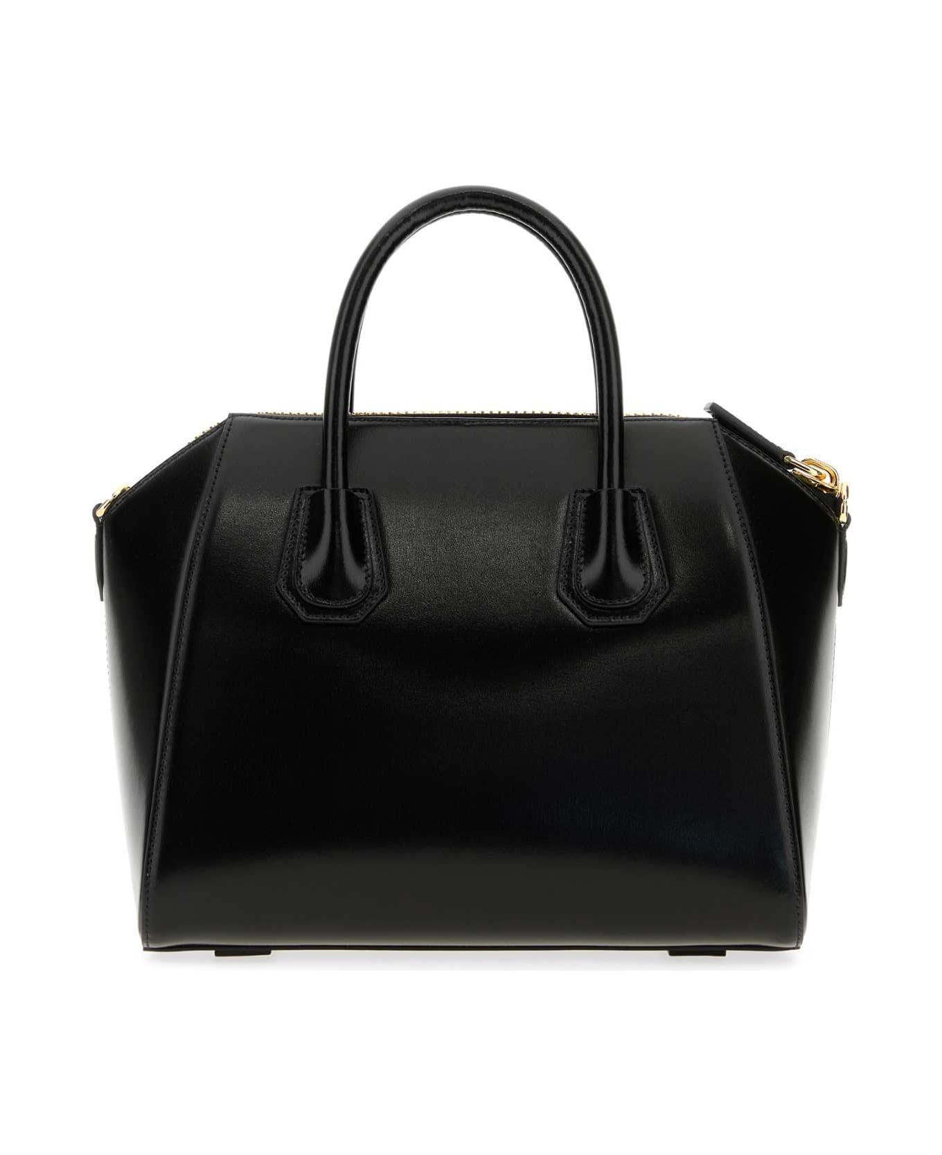 Givenchy Black Leather Small Antigona Handbag - BLACK