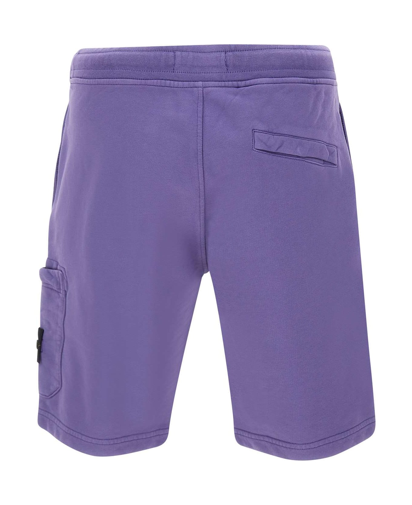 Stone Island Felpa Bermuda Shorts - LILAC ショートパンツ