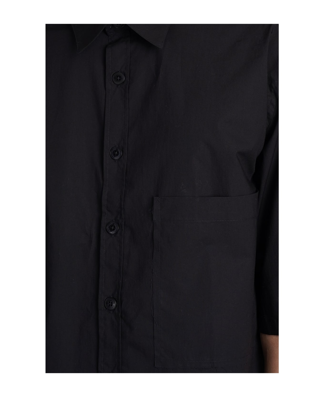 costumein Stefano Shirt In Black Cotton - black