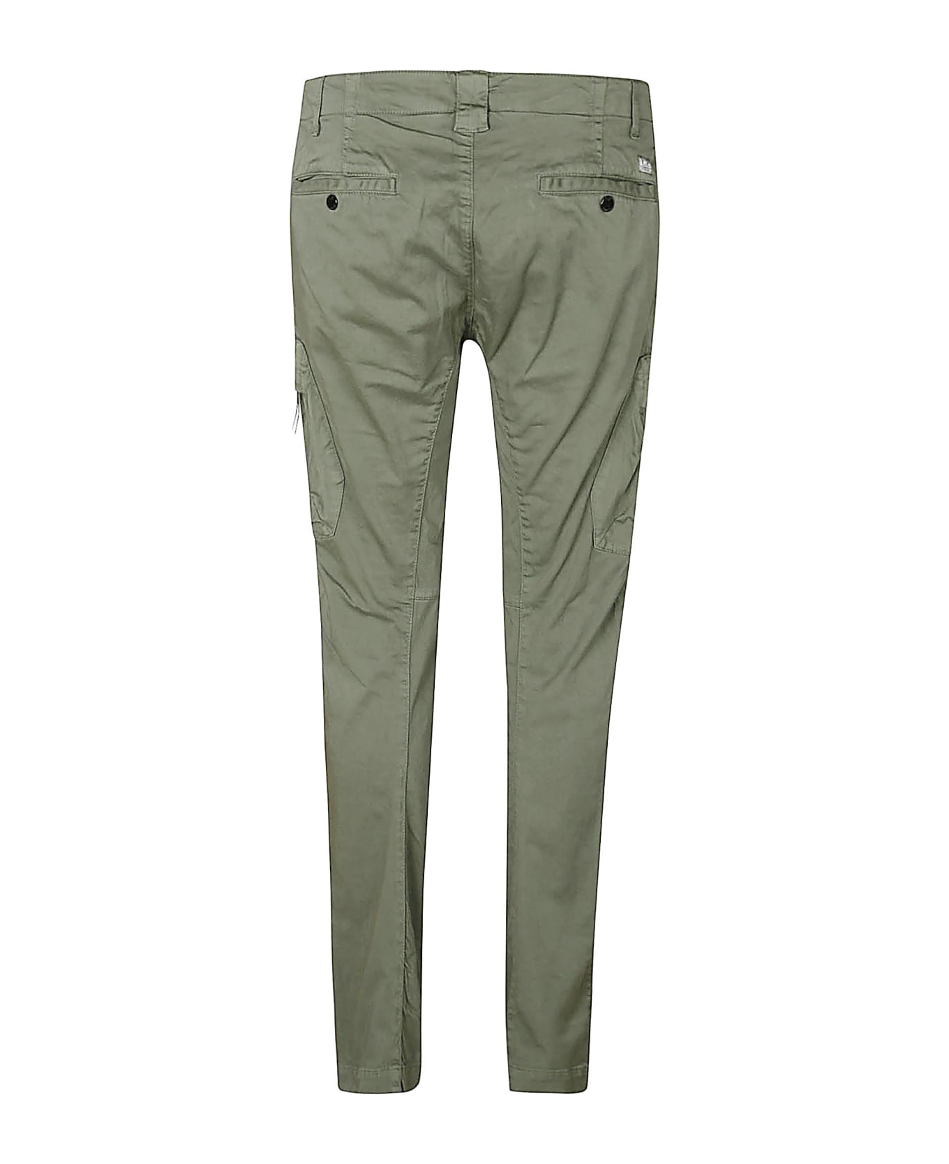 C.P. Company Satin Stretch Cargo Pants - Agave Green
