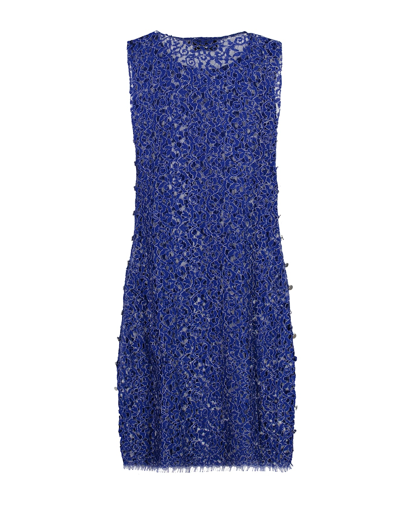 Coperni Floral Lace Dress - blue