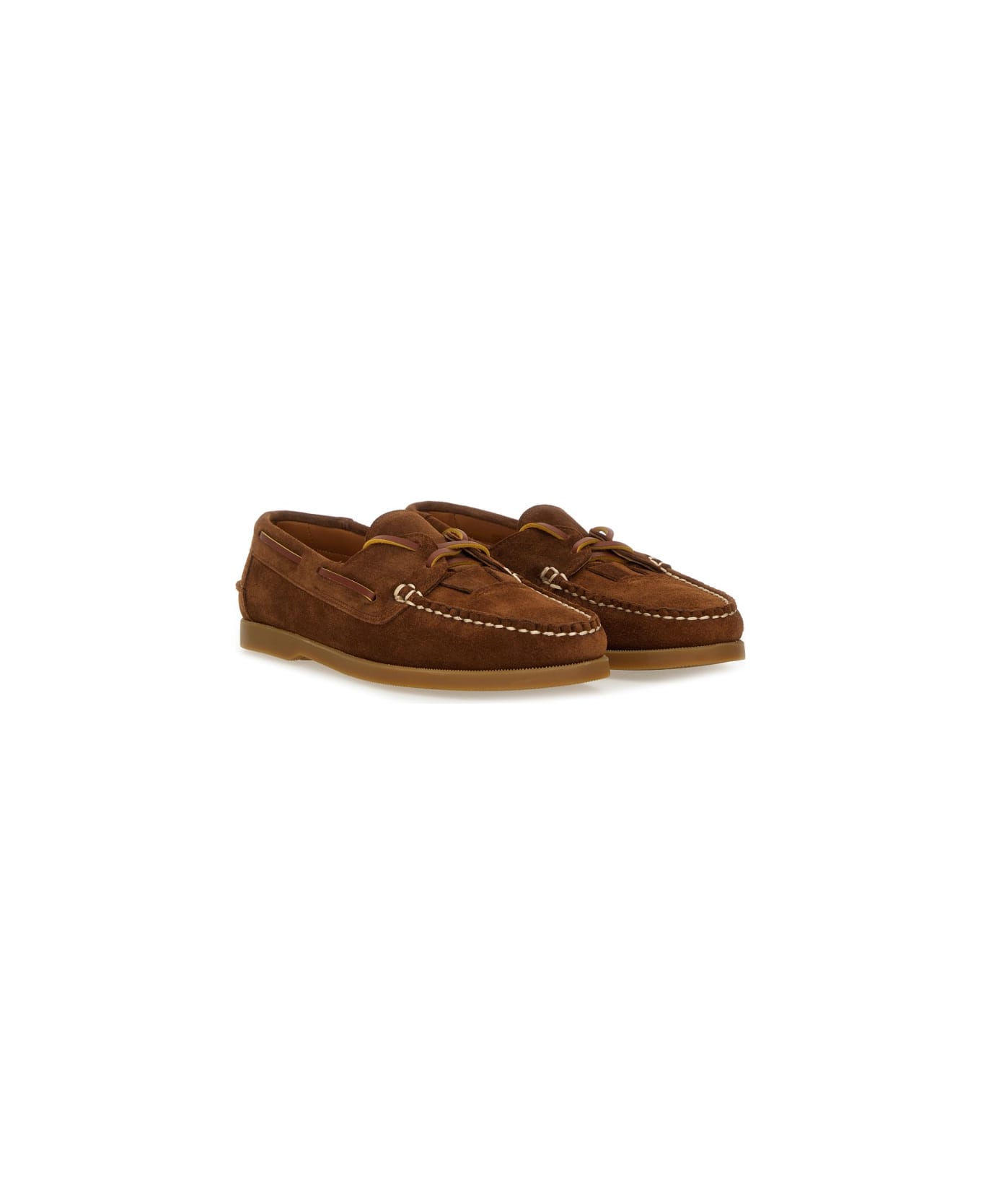 Hereu Lace-up Loafer - BROWN