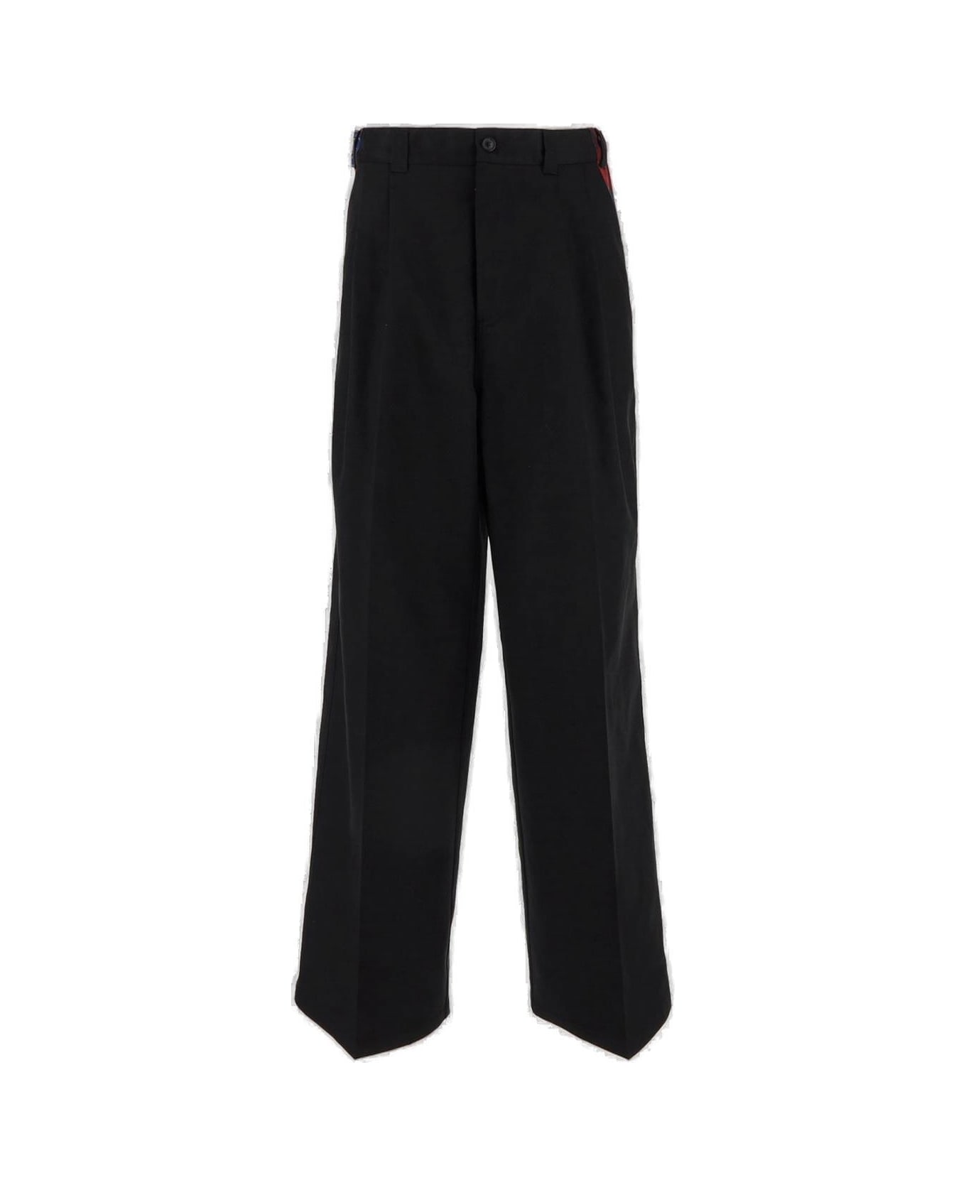 Maison Margiela Checkered Panelled Trousers double-breasted - BLACK