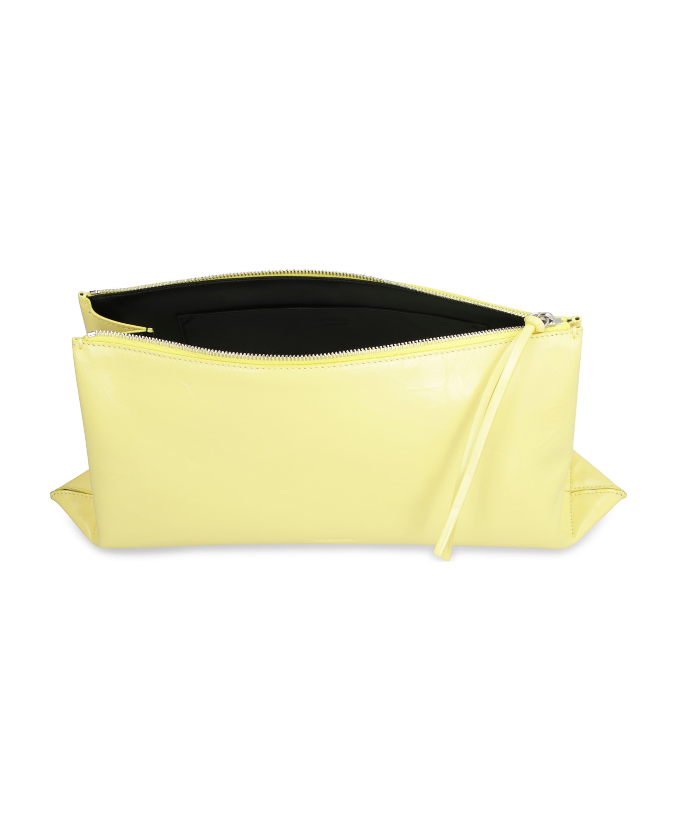 Jil Sander Leather Clutch - Yellow クラッチバッグ
