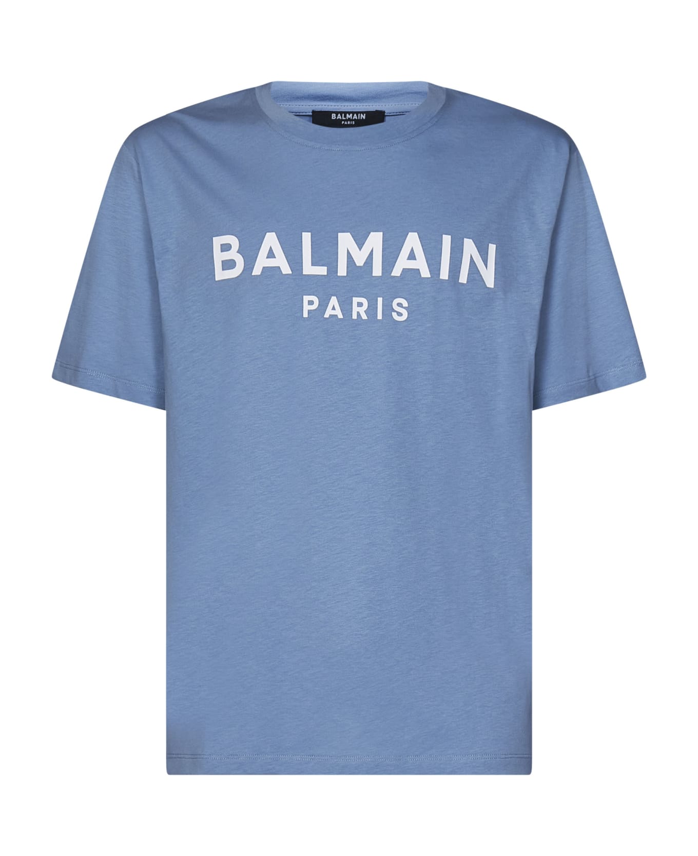 Balmain T-shirt - Bleu pale/blanc