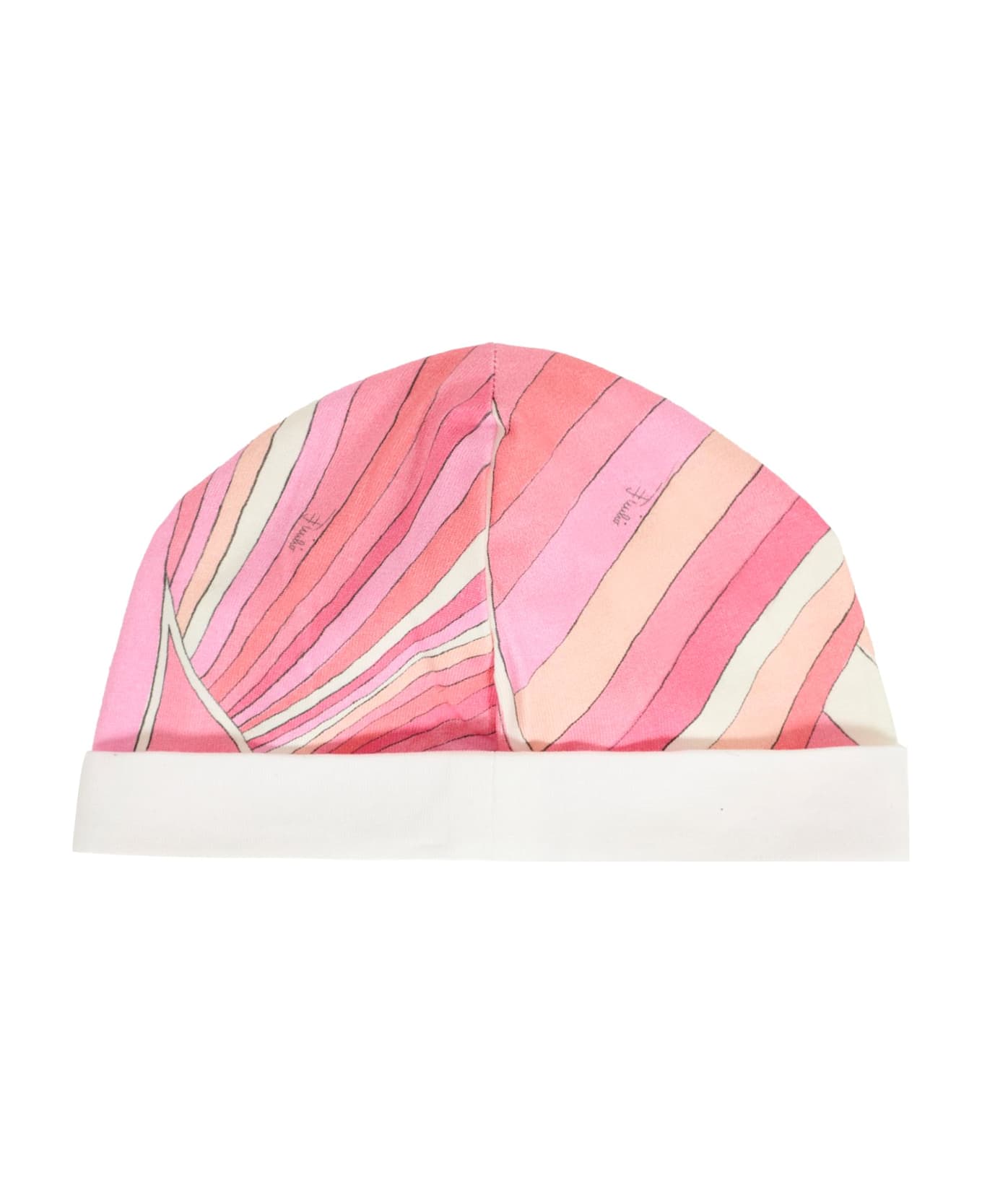 Pucci Pink Suit For Baby Girl With Print - Pink ボディスーツ＆セットアップ