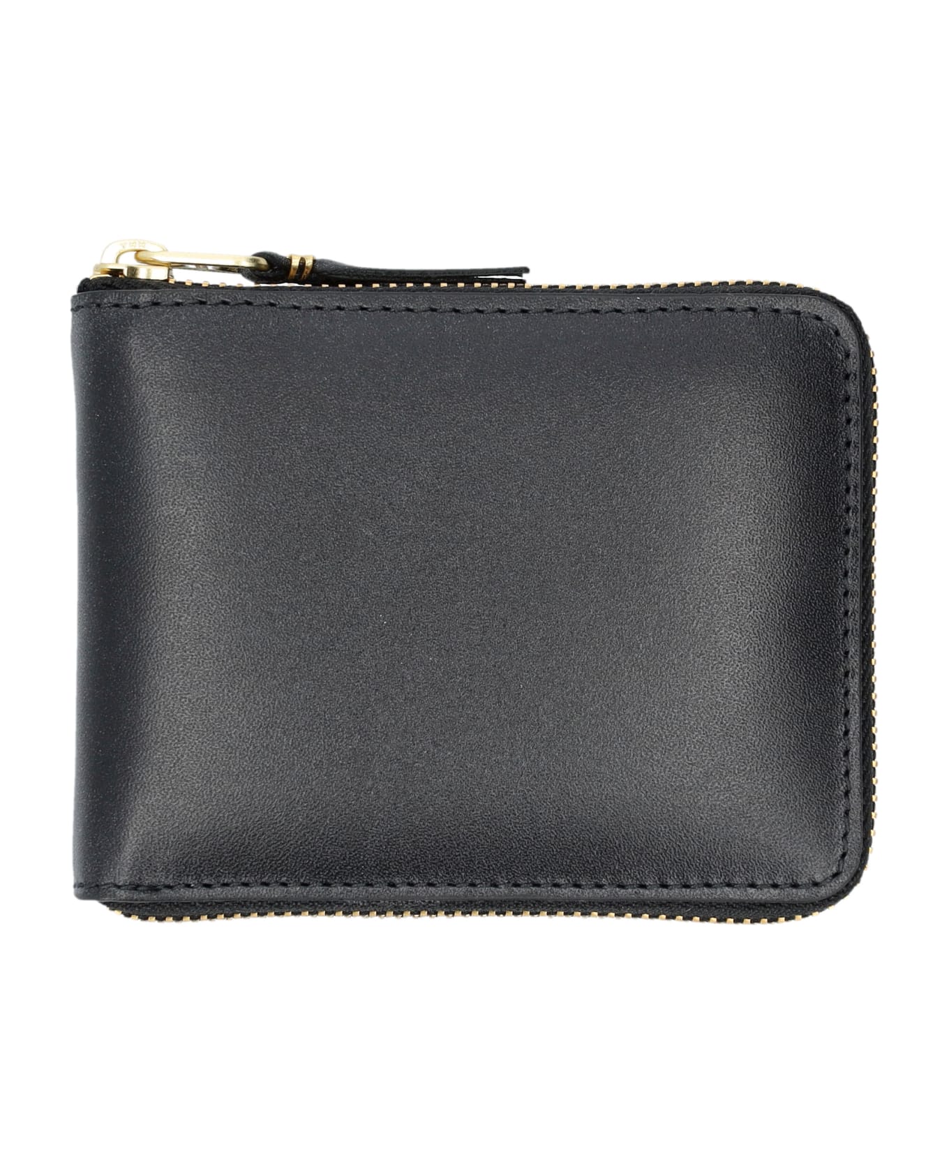 Comme des Garçons Wallet Small Zip Around Wallet - BLACK