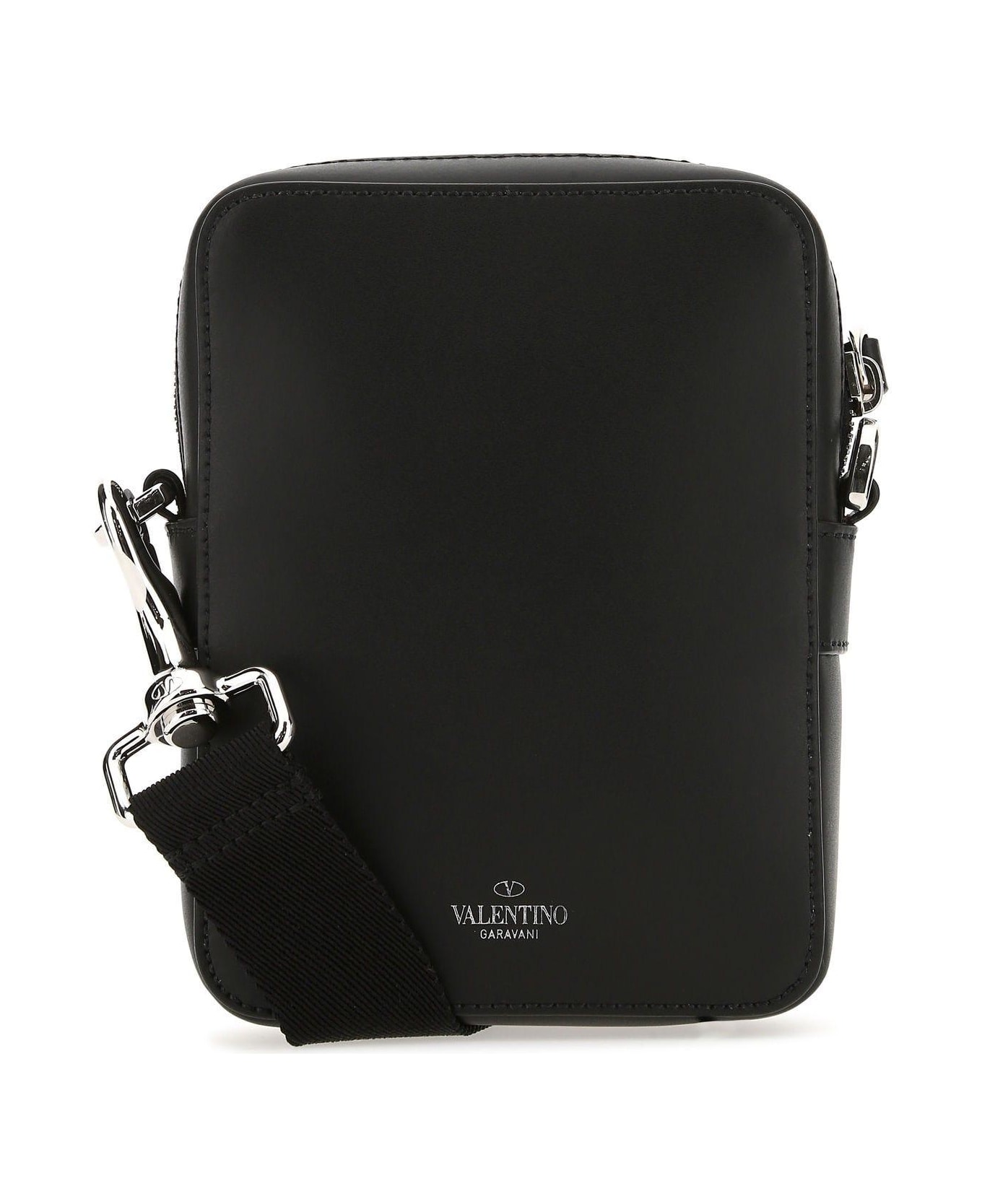 Valentino Garavani Black Leather Crossbody Bag - Black ショルダーバッグ