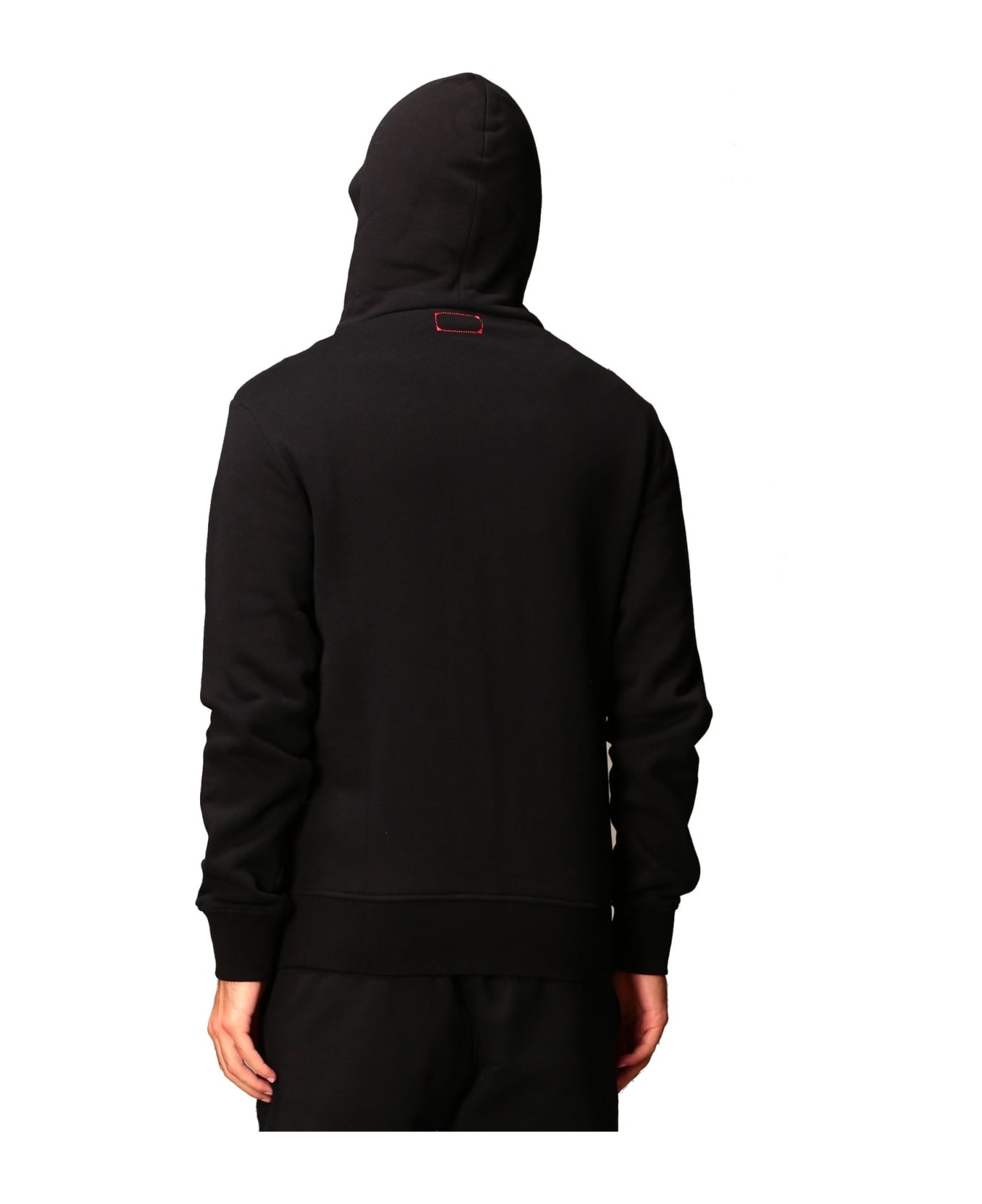Alexander McQueen Hooded Zipped Sweatshirt - Black