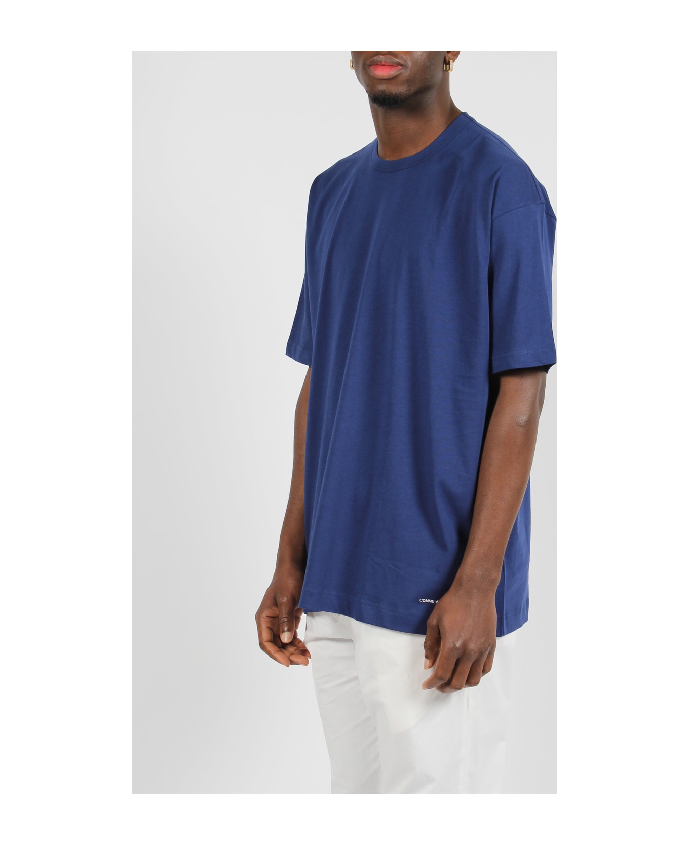 Comme des Garçons Shirt Jersey Cotton Basic T-shirt - Blue シャツ