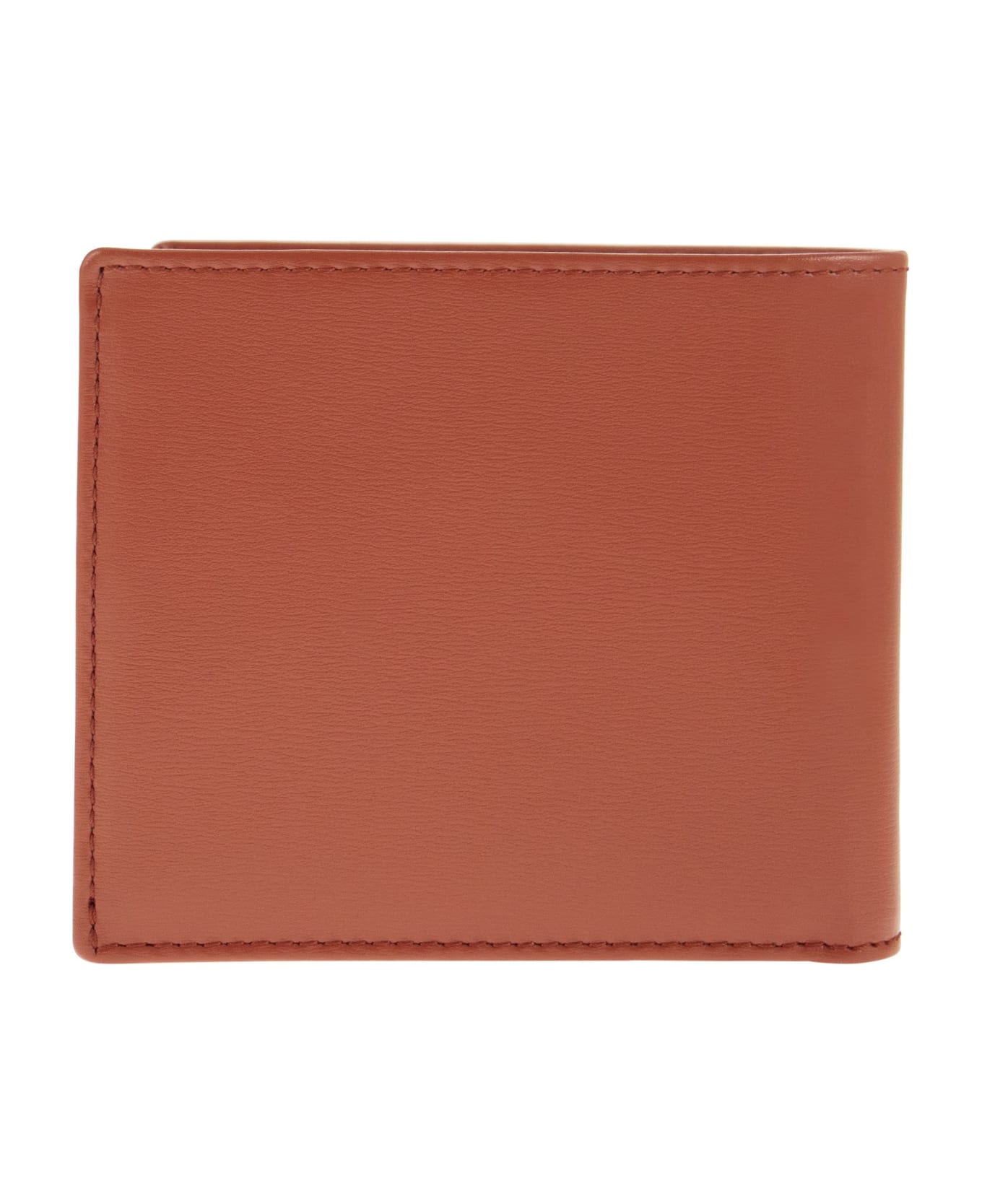 Tod's Leather Wallet With Logo - Sienna