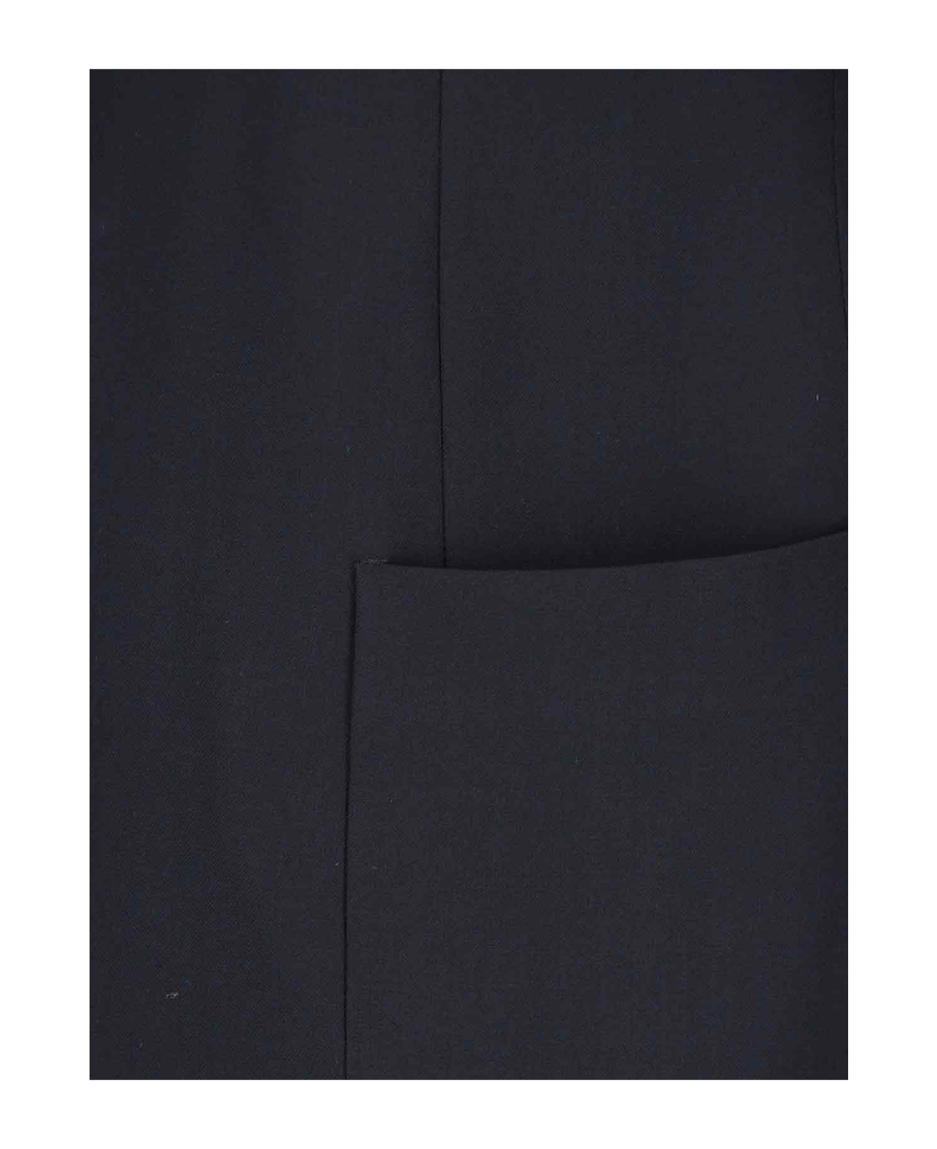 Giorgio Armani Single-breasted Virgin Wool Blazer - Blue