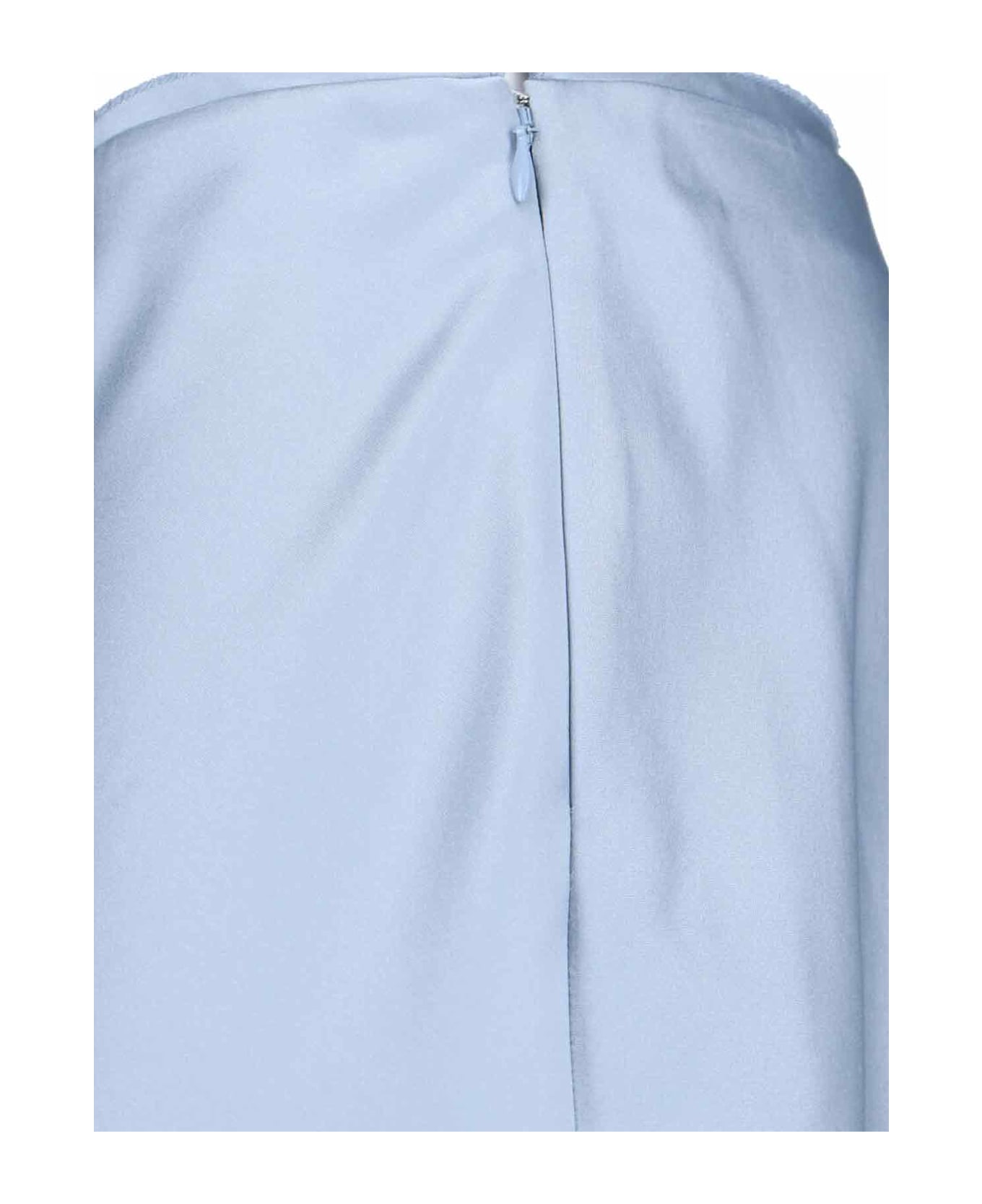 Ami Alexandre Mattiussi Midi Skirt - Light Blue