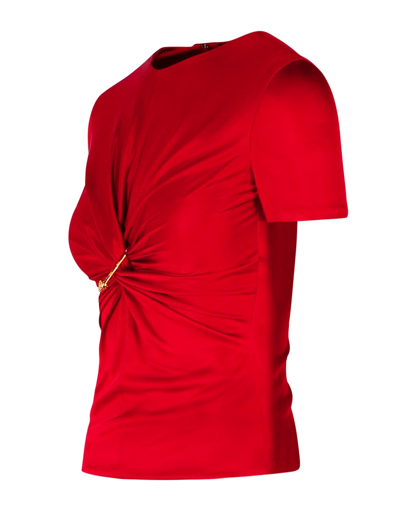 Versace 
medusa
 Red Viscose T-shirt - RED