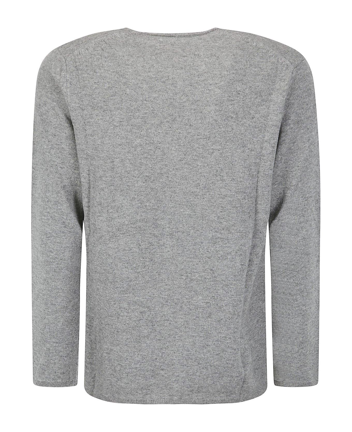 Comme des Garçons X Lacoste Logo Patch Knitted Jumper - Grey ニットウェア