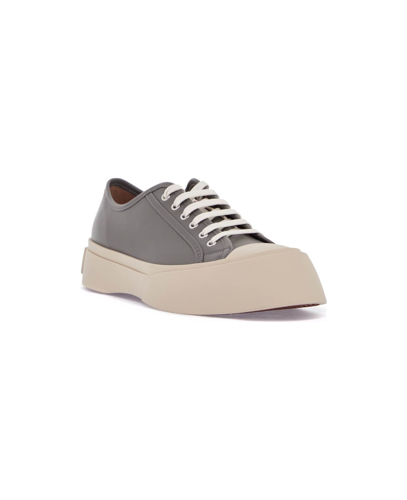Marni Elegant Gray Calfskin Men
s Sneakers - NEUTRAL GREY (Grey)