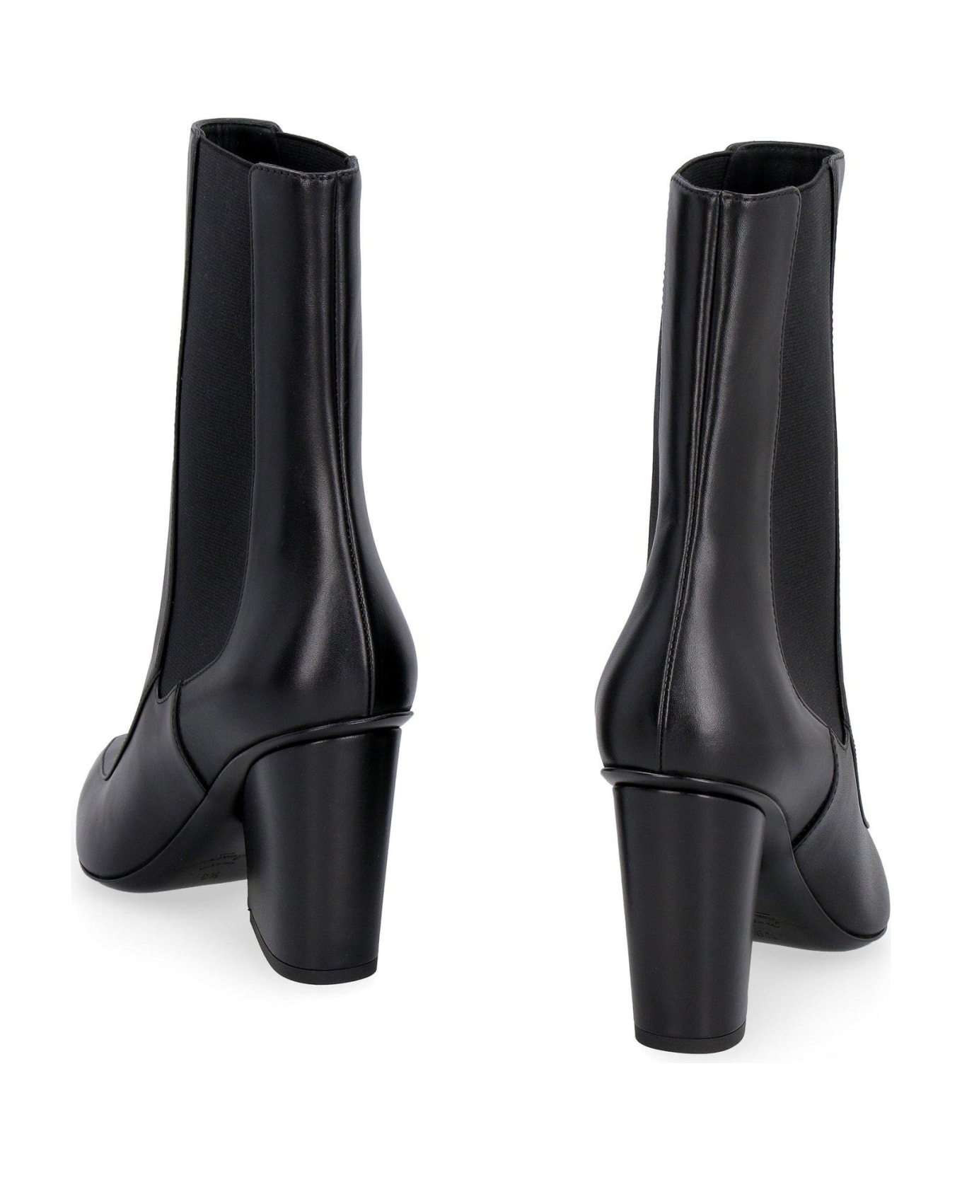 Ferragamo Gancini Ankle Boots - Black ブーツ