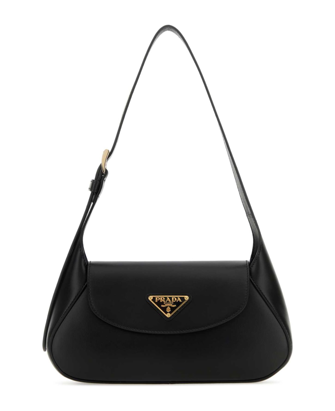 Prada Black Leather Shoulder Bag - NERO