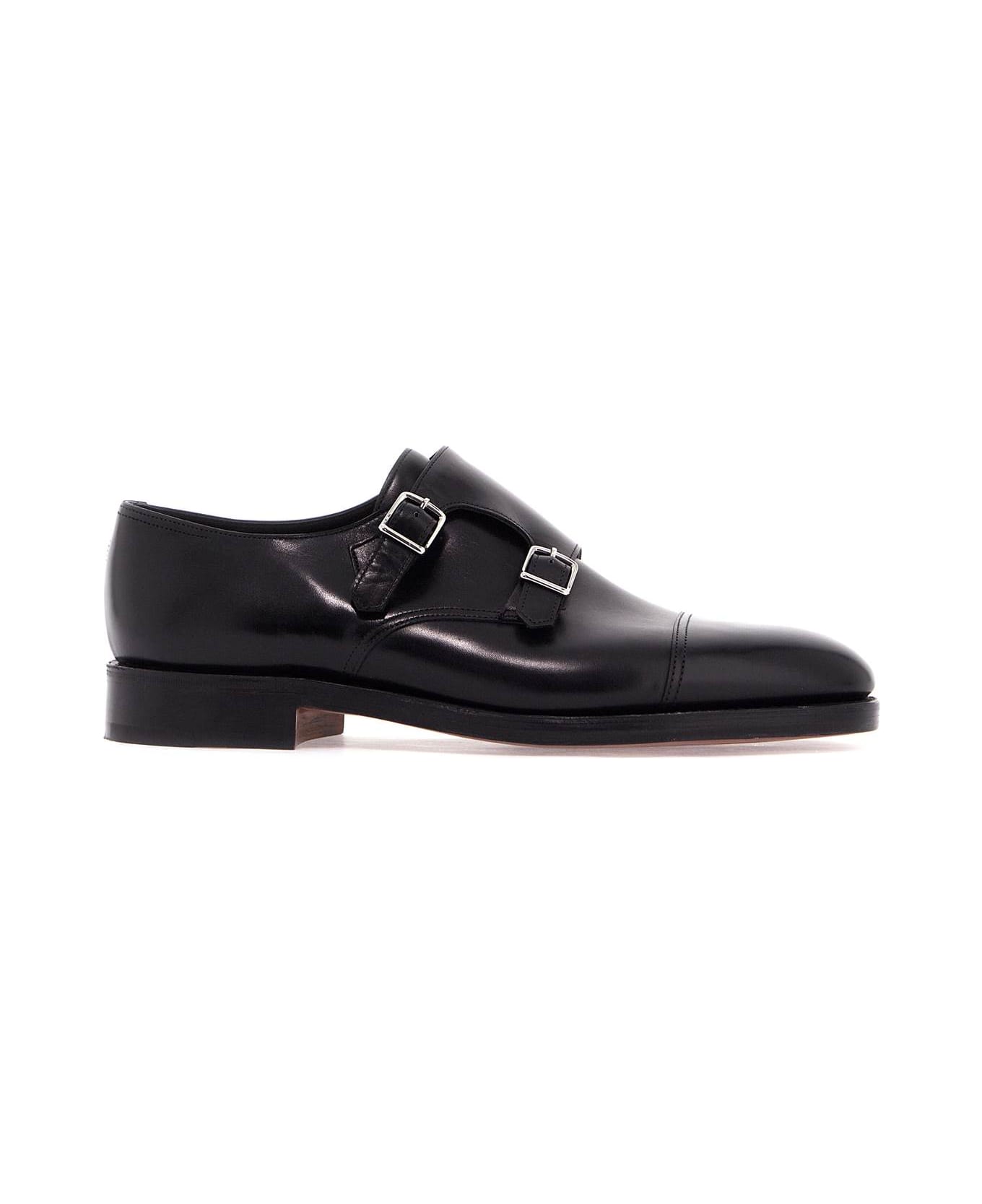 John Lobb William Monk Strap Loafers - BLACK (Black)