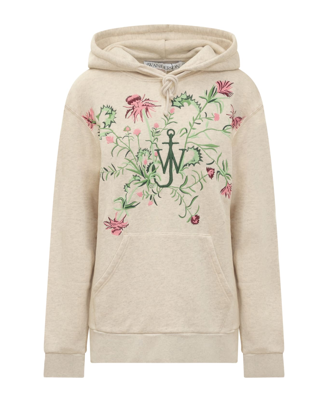 J.W. Anderson Sweatshirt With Embroidery - OATMEAL MELANGE