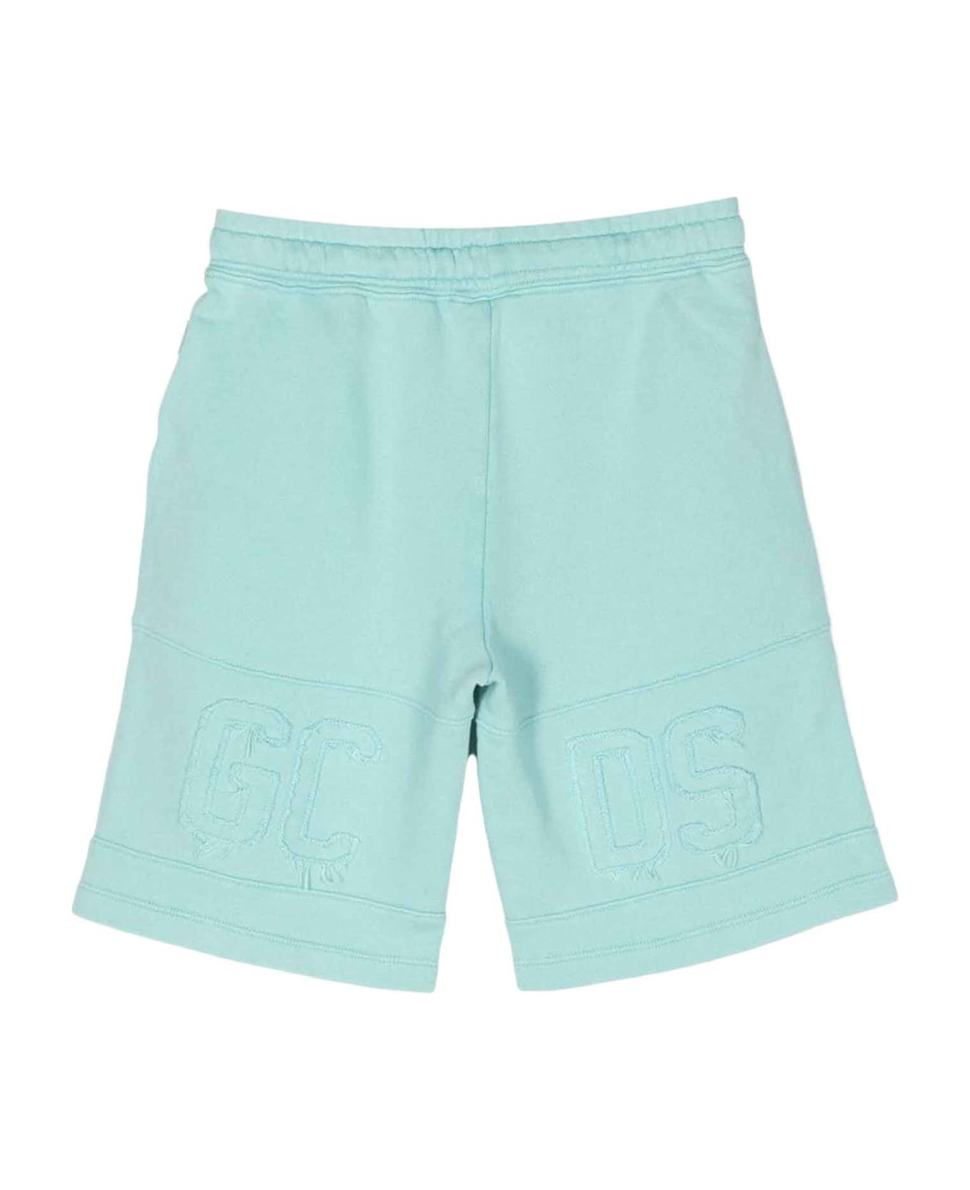 GCDS Mini Blue Shorts Unisex - Blu