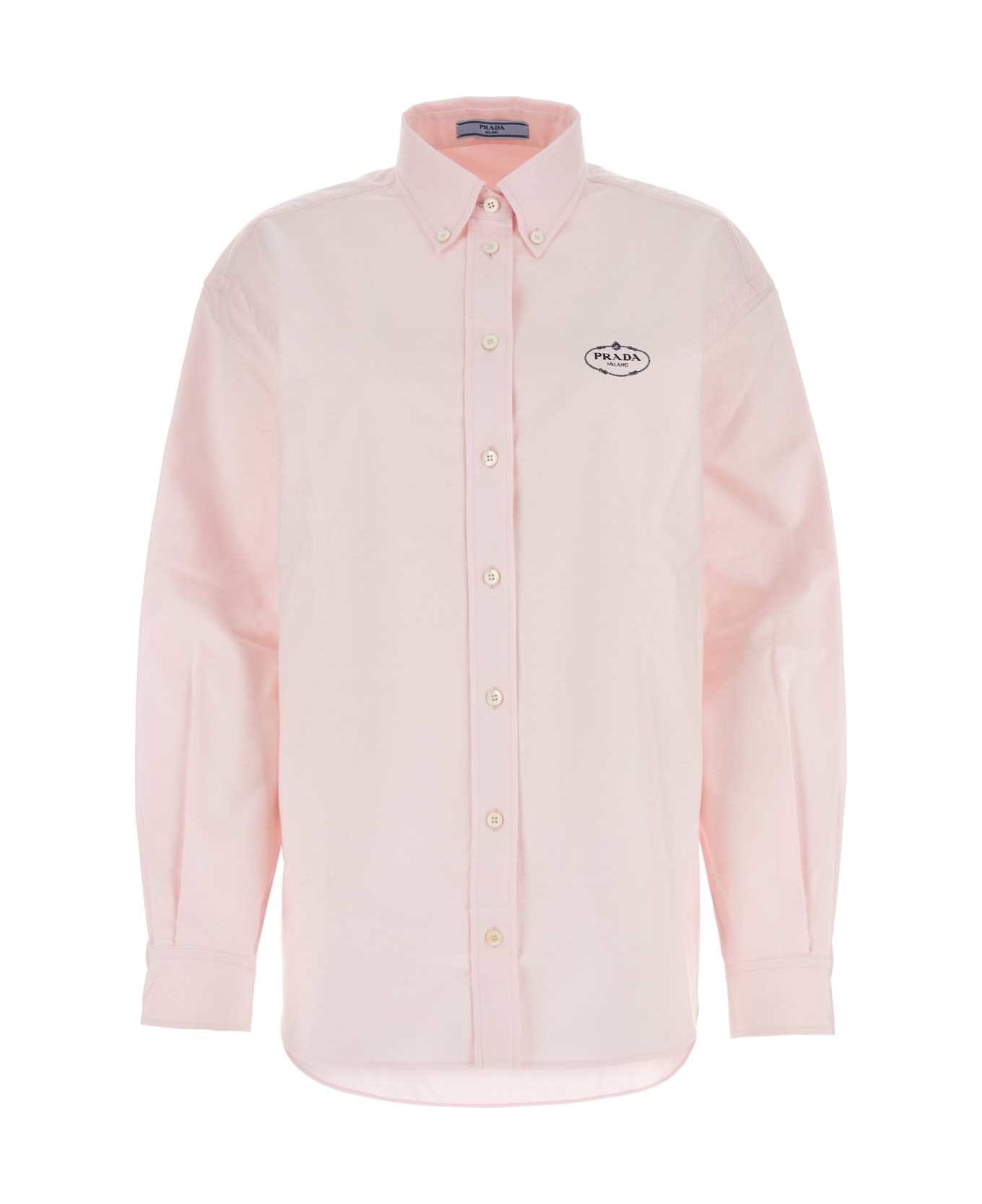 Prada Light Pink Oxford Oversize Shirt - ROSA