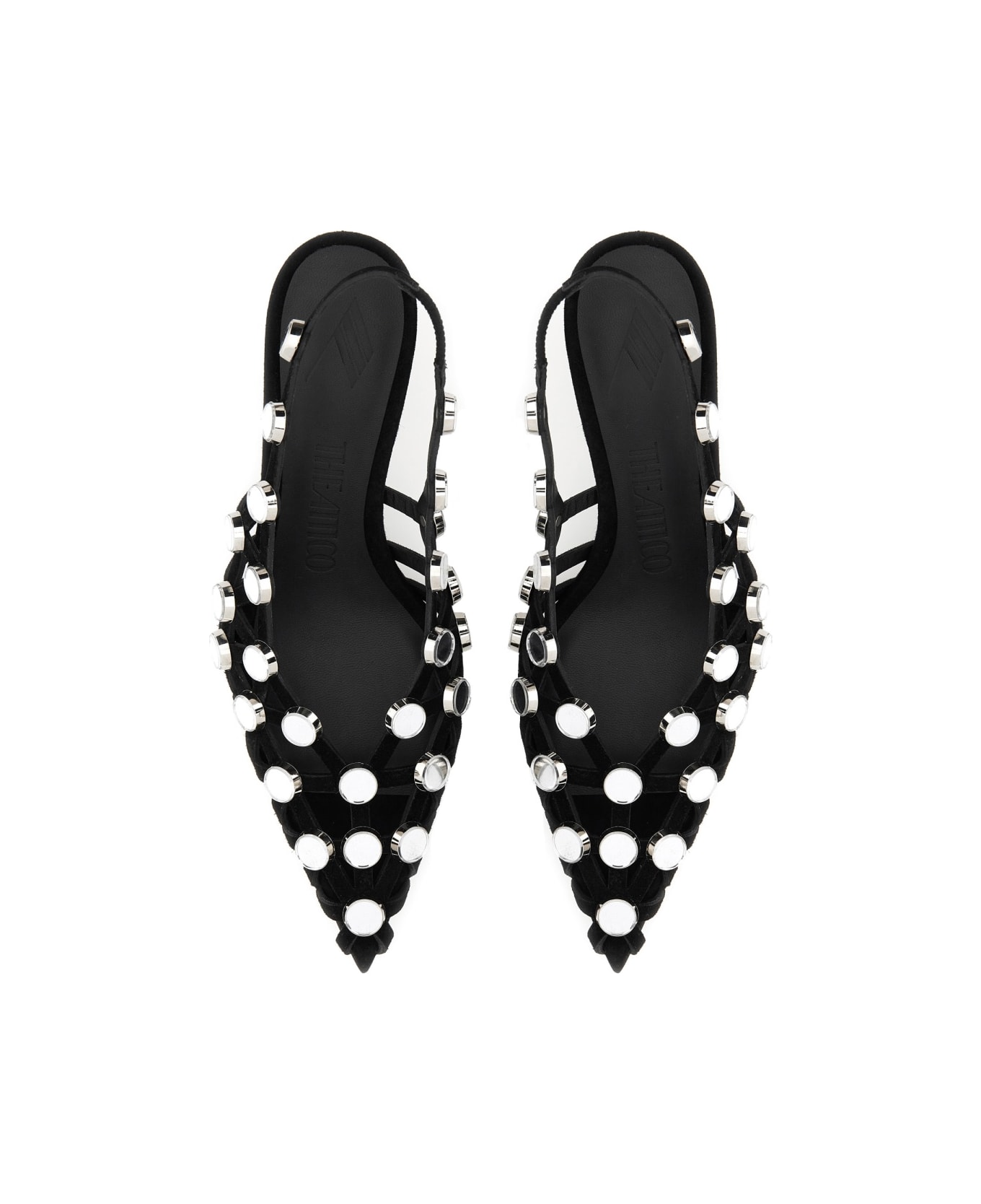 The Attico Slingback 
grid
 - Black