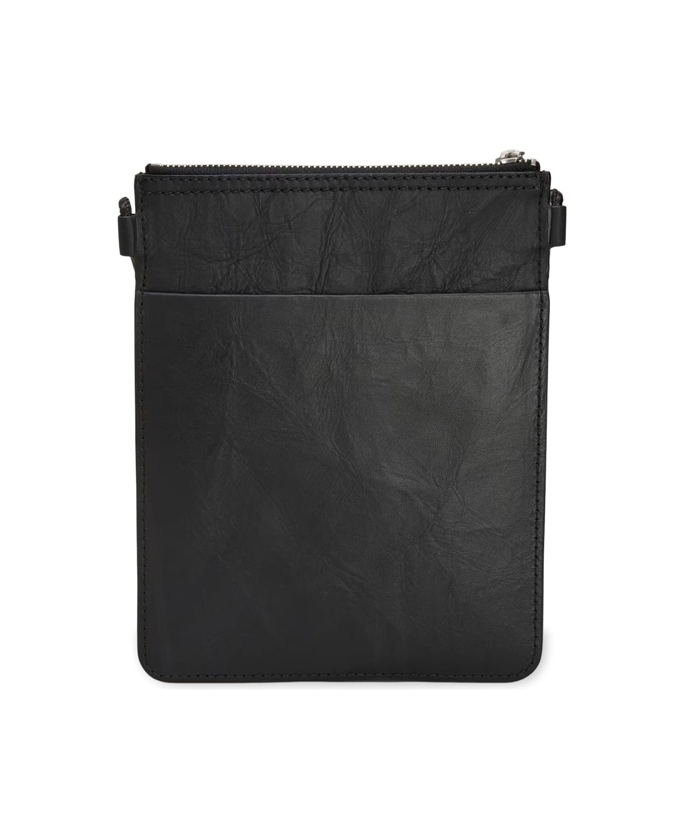 Y-3 Leather Crossbody Bag - Black
