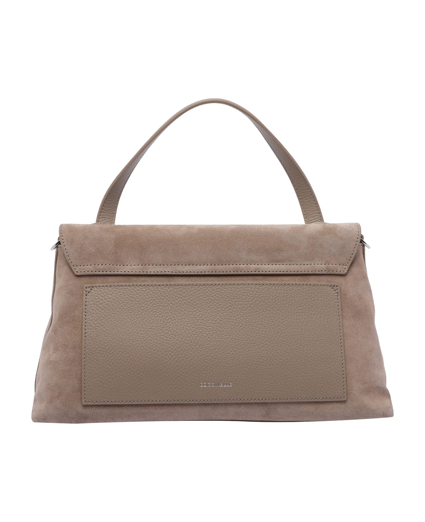 Coccinelle Nikla Suede Handbag - Beige