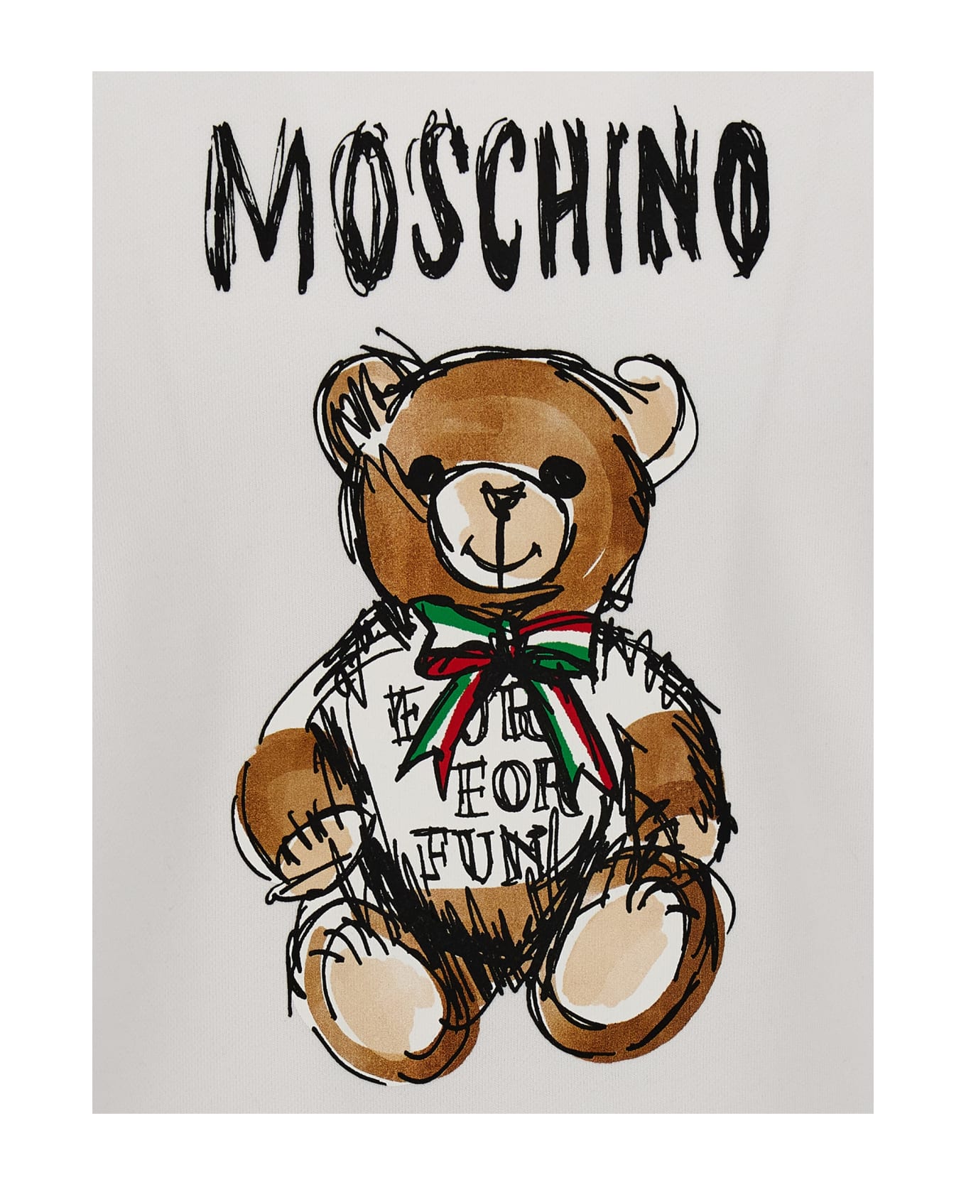 Moschino 'archive Teddy' Hoodie - White
