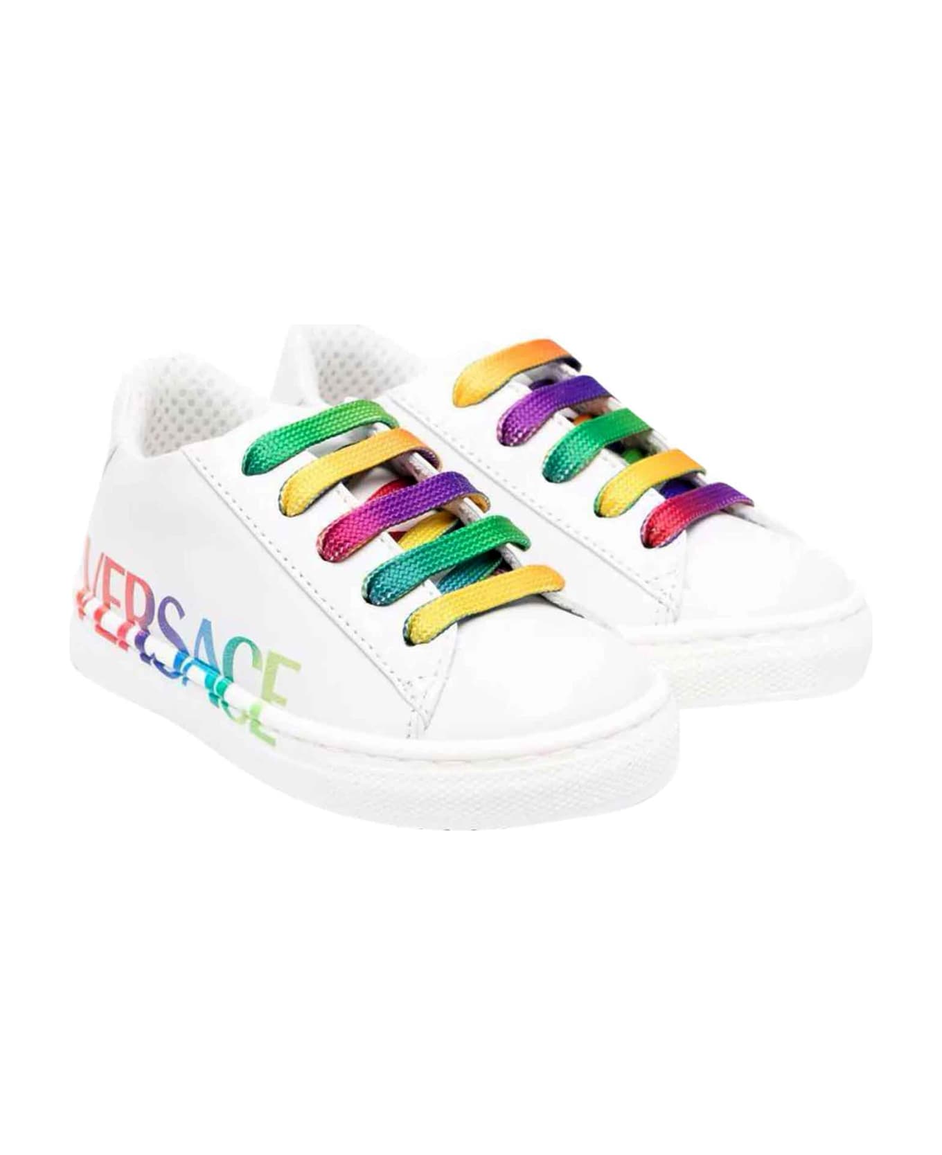 Versace White Sneakers Unisex Kids - Bianco
