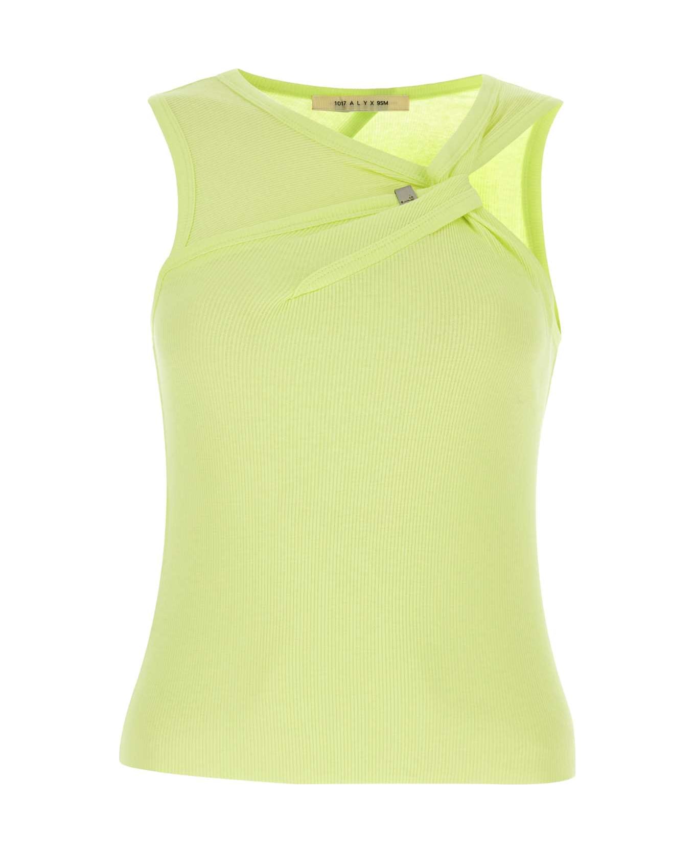 1017 ALYX 9SM Fluo Yellow Cotton T-top - YLW0042