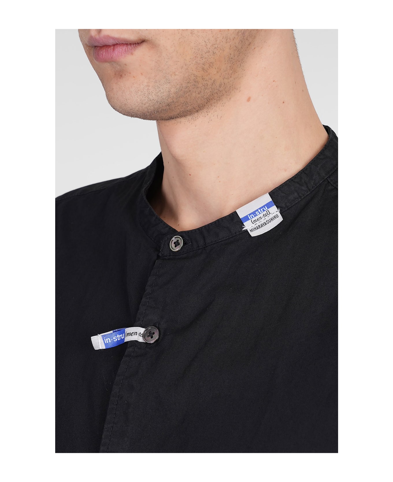 Mihara Yasuhiro Shirt In Black Cotton - black