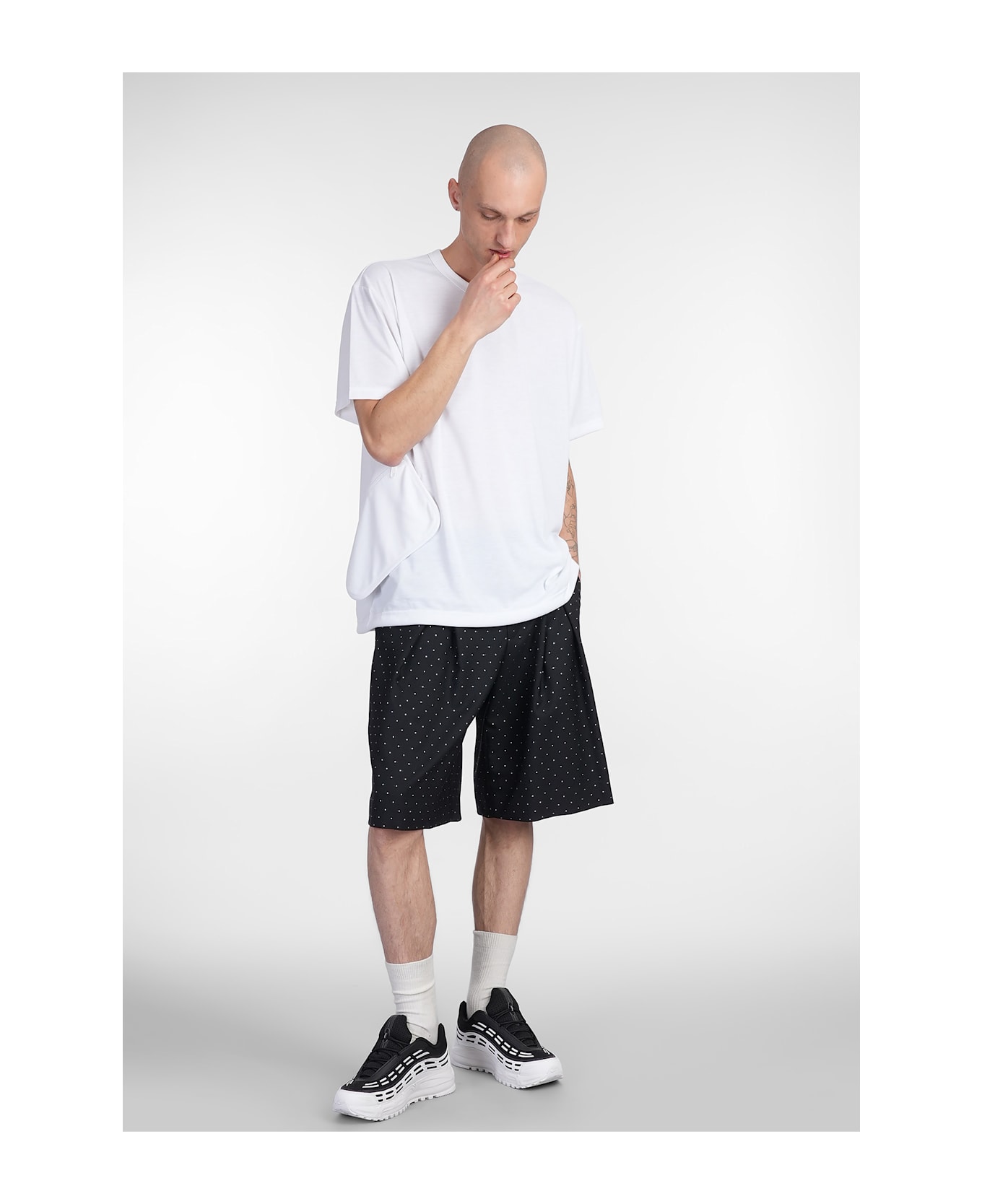 Comme Des Garçons Homme Plus T-shirt In White Polyester - white