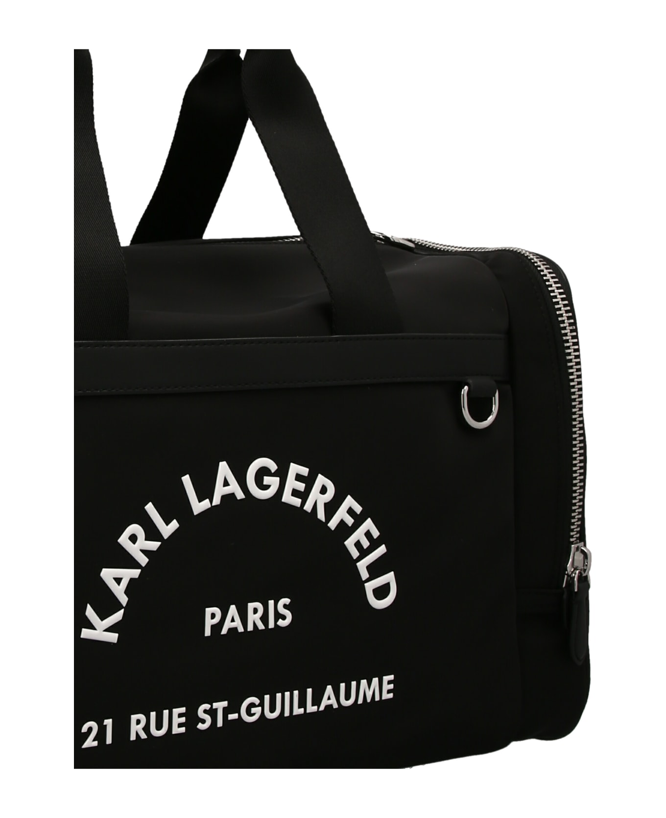 Karl Lagerfeld 'rue St-guillaume  Duffle Bag Shell - Black  
