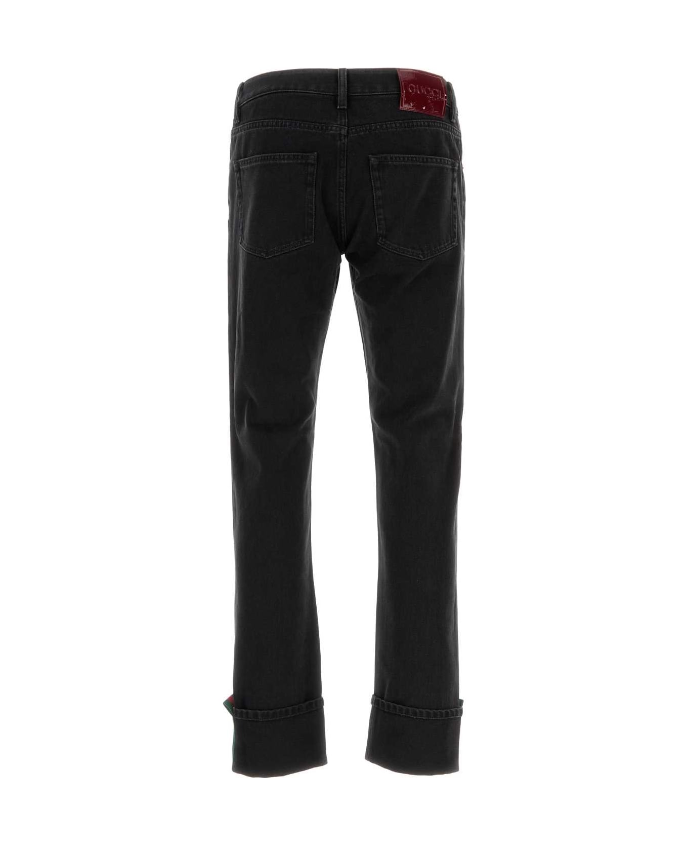 Gucci Black Denim Jeans - DARKGREYMIX