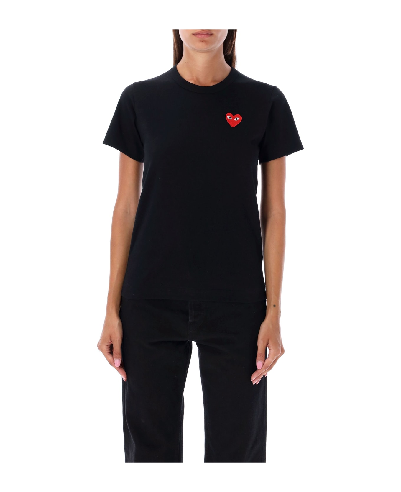 Comme des Garçons Play Red Heart T-shirt - BLACK
