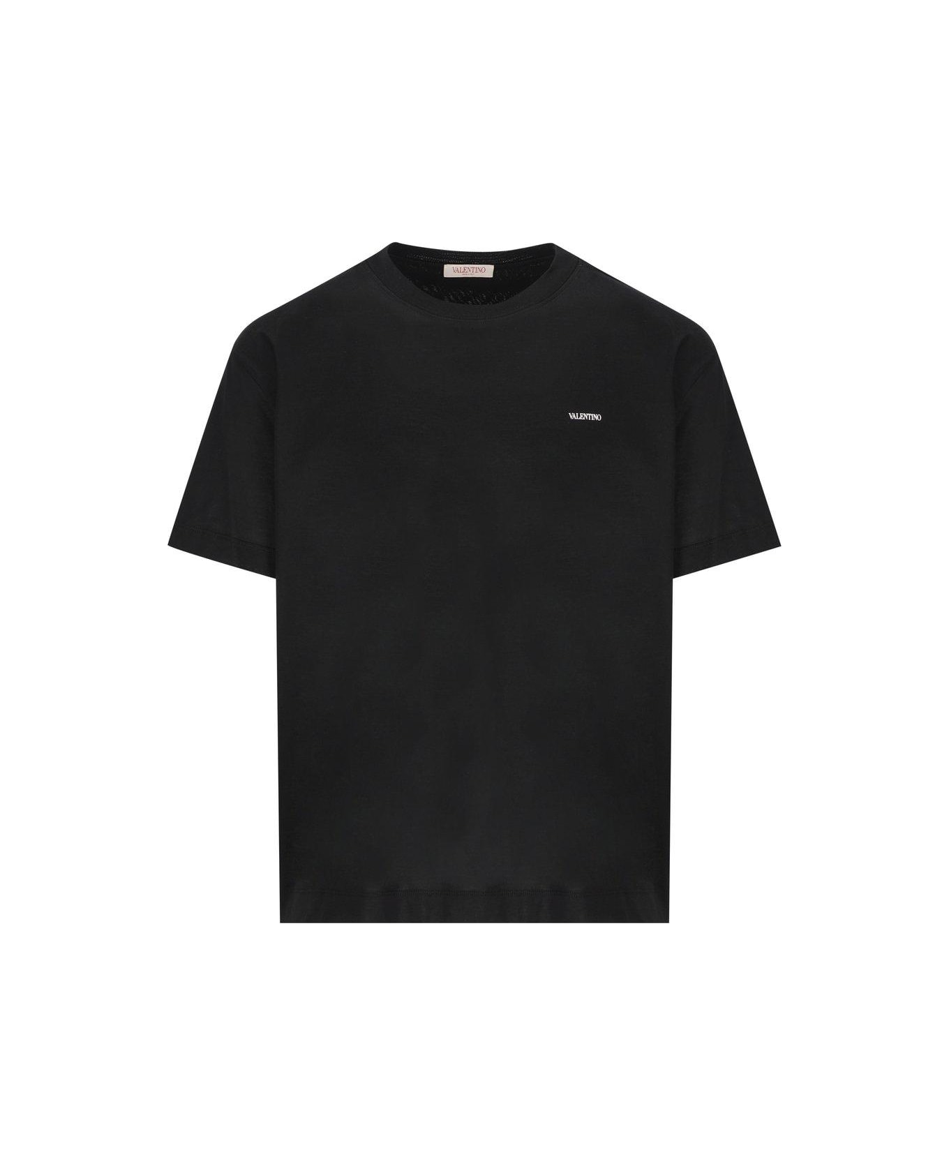 Valentino Garavani T-shirt With Logo - Black