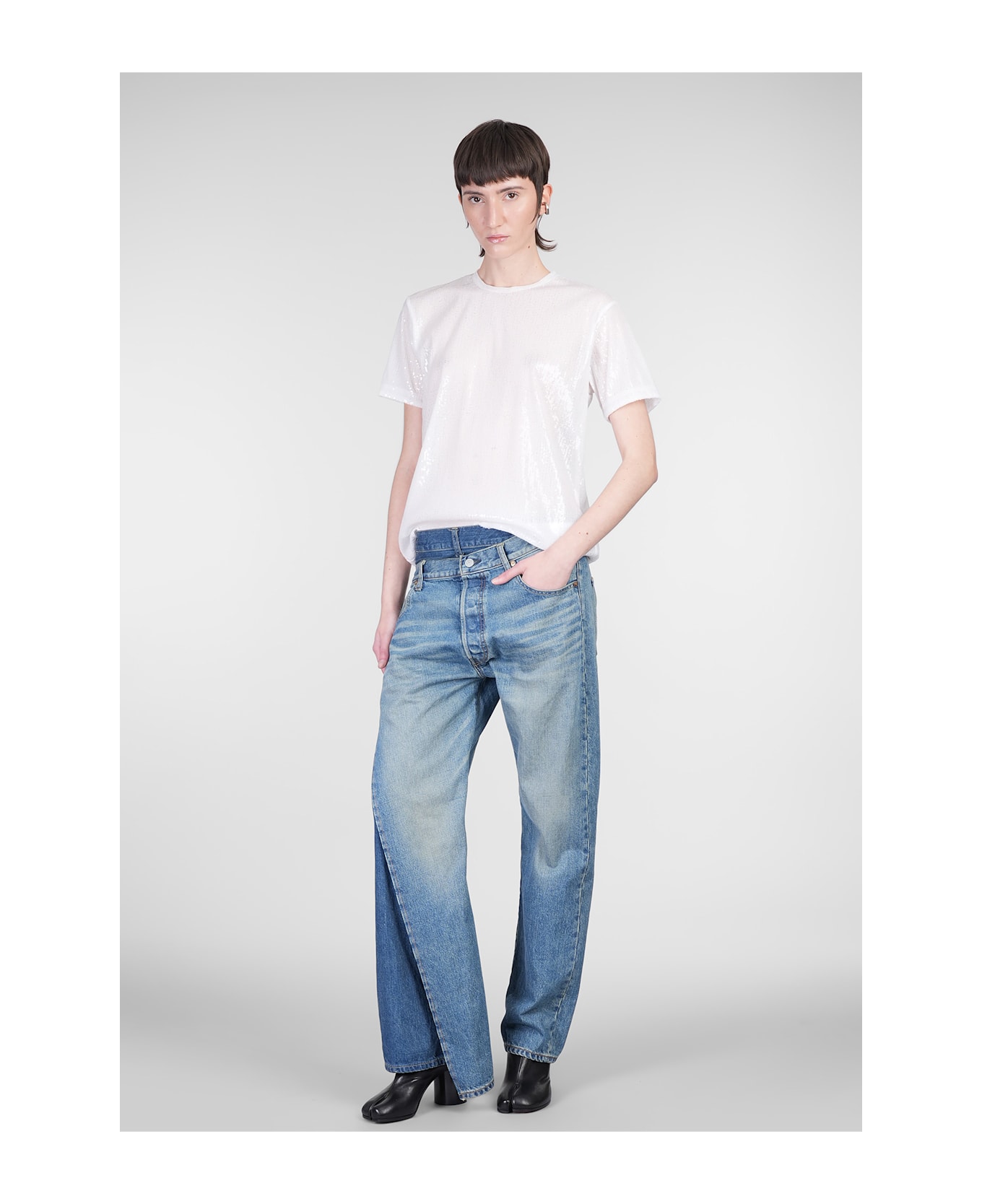 Junya Watanabe T-shirt In White Polyester - white