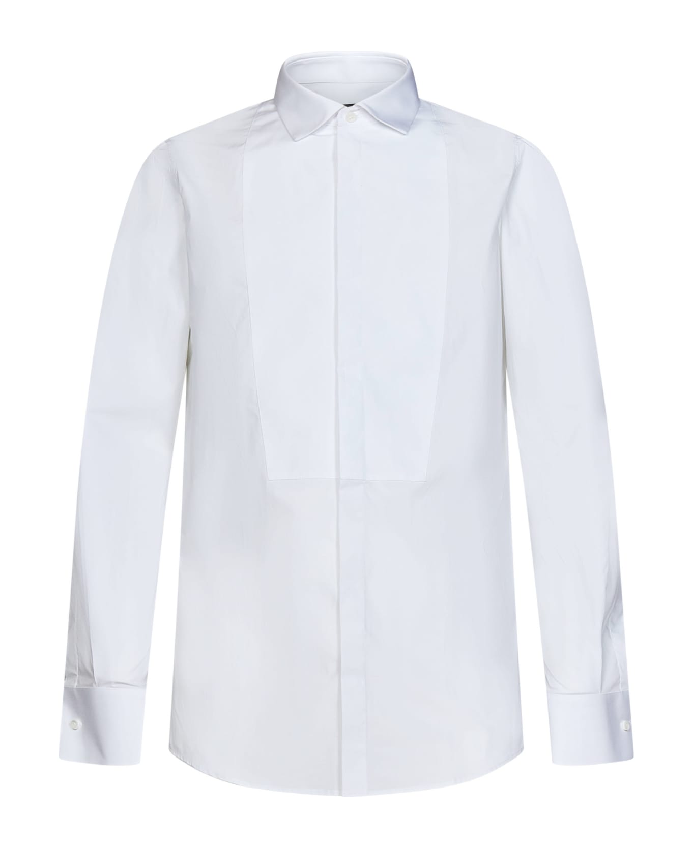 Dsquared2 Long Sleeved Buttoned Shirt - WHITE