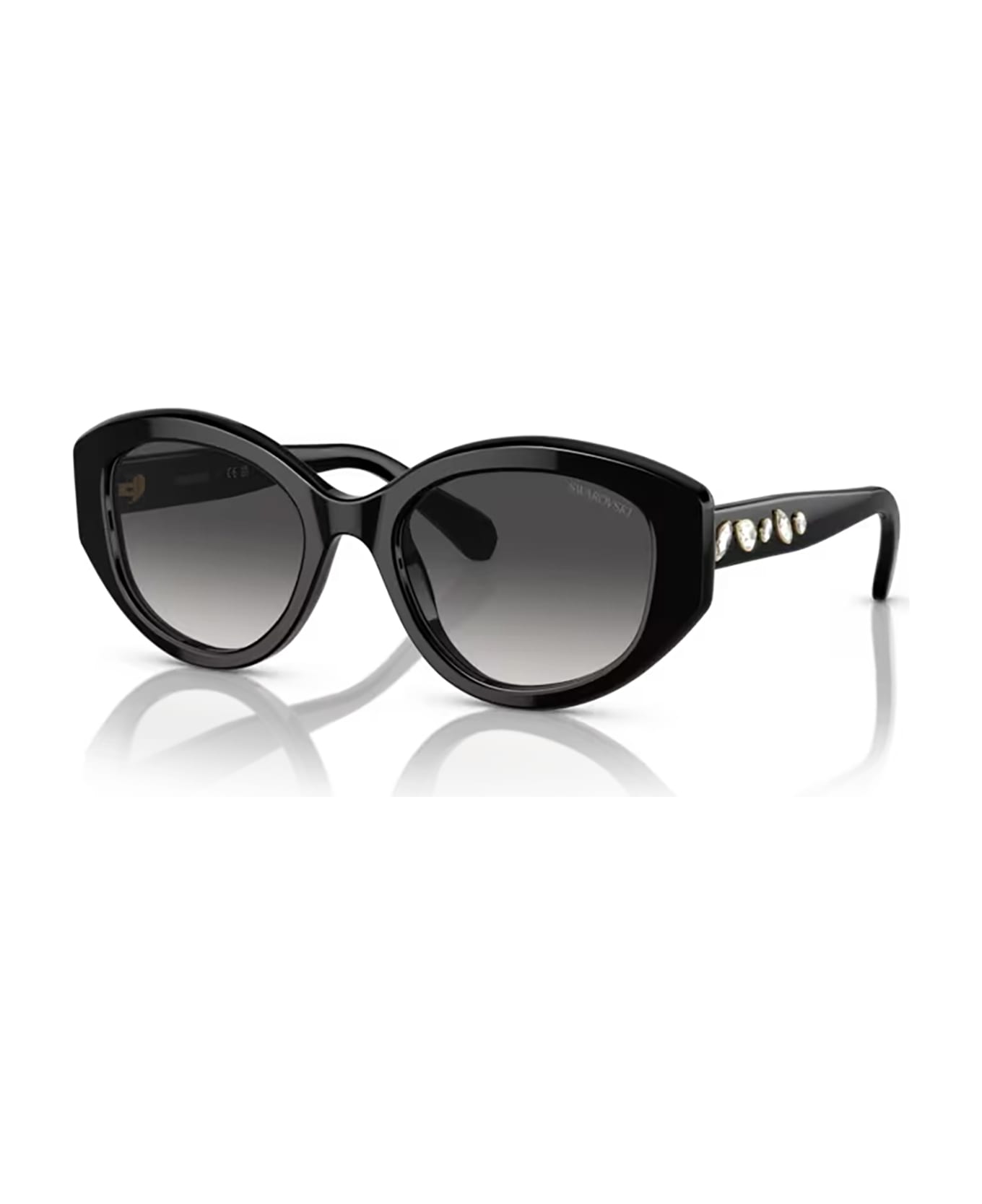 Swarovski Sk6005 Black Sunglasses - Black サングラス