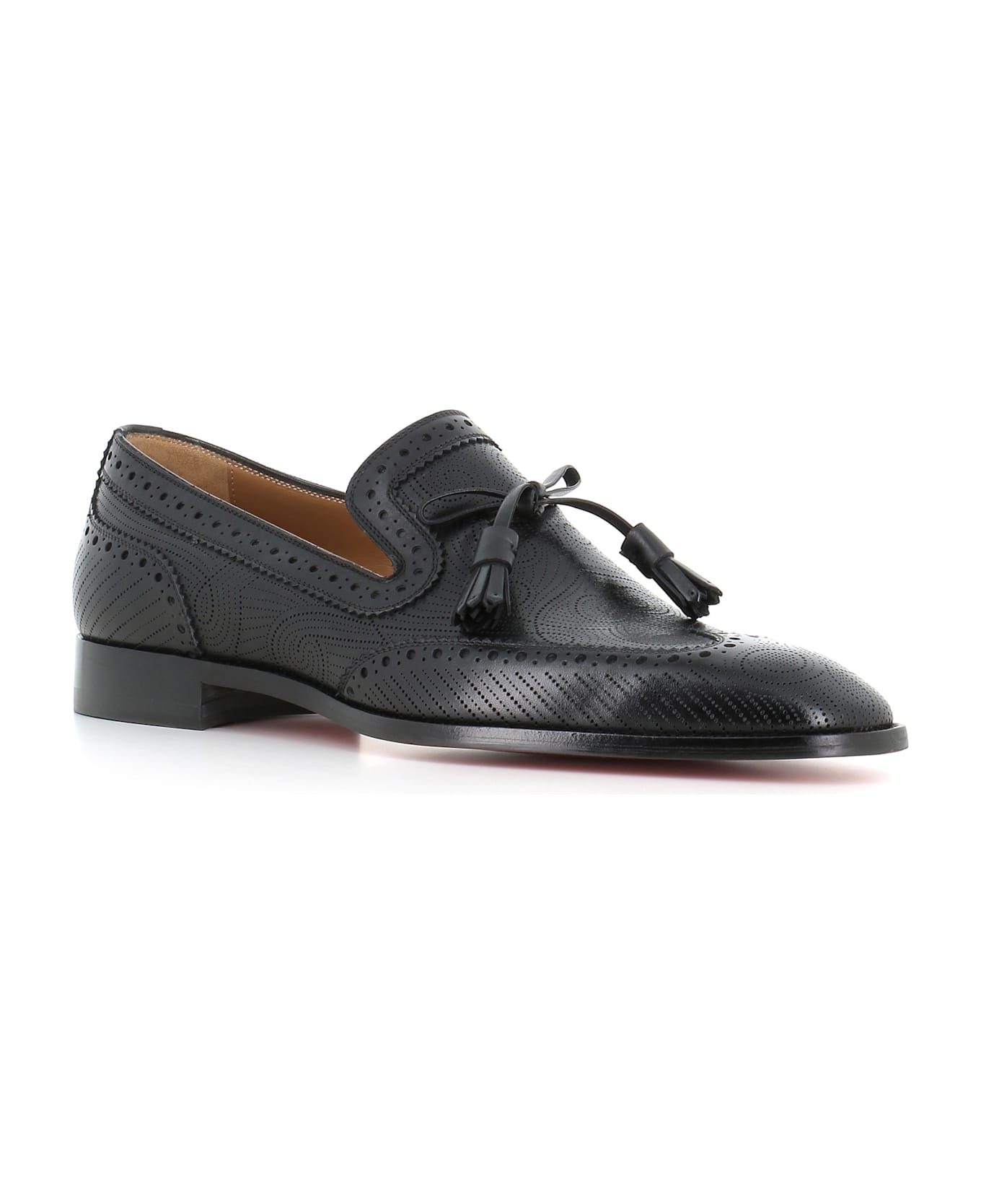 Christian Louboutin Slipper Grave Moc Flat - Black