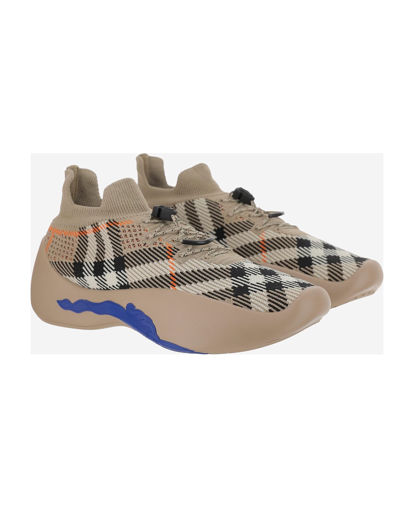 Burberry Neptune Sneaker With Check Pattern - SAND IP CHECK