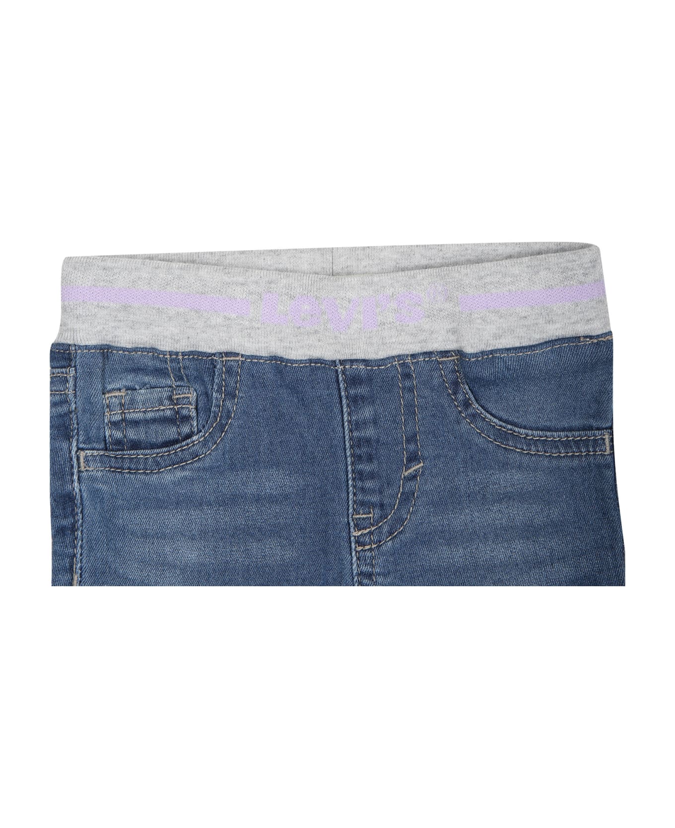 Levi's Denim Jeans For Baby Boy With Logo Patch - Denim