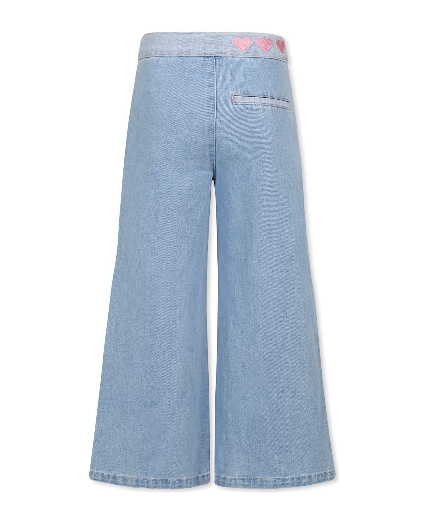 Billieblush Denim Jeans For Girl With Writing - Denim