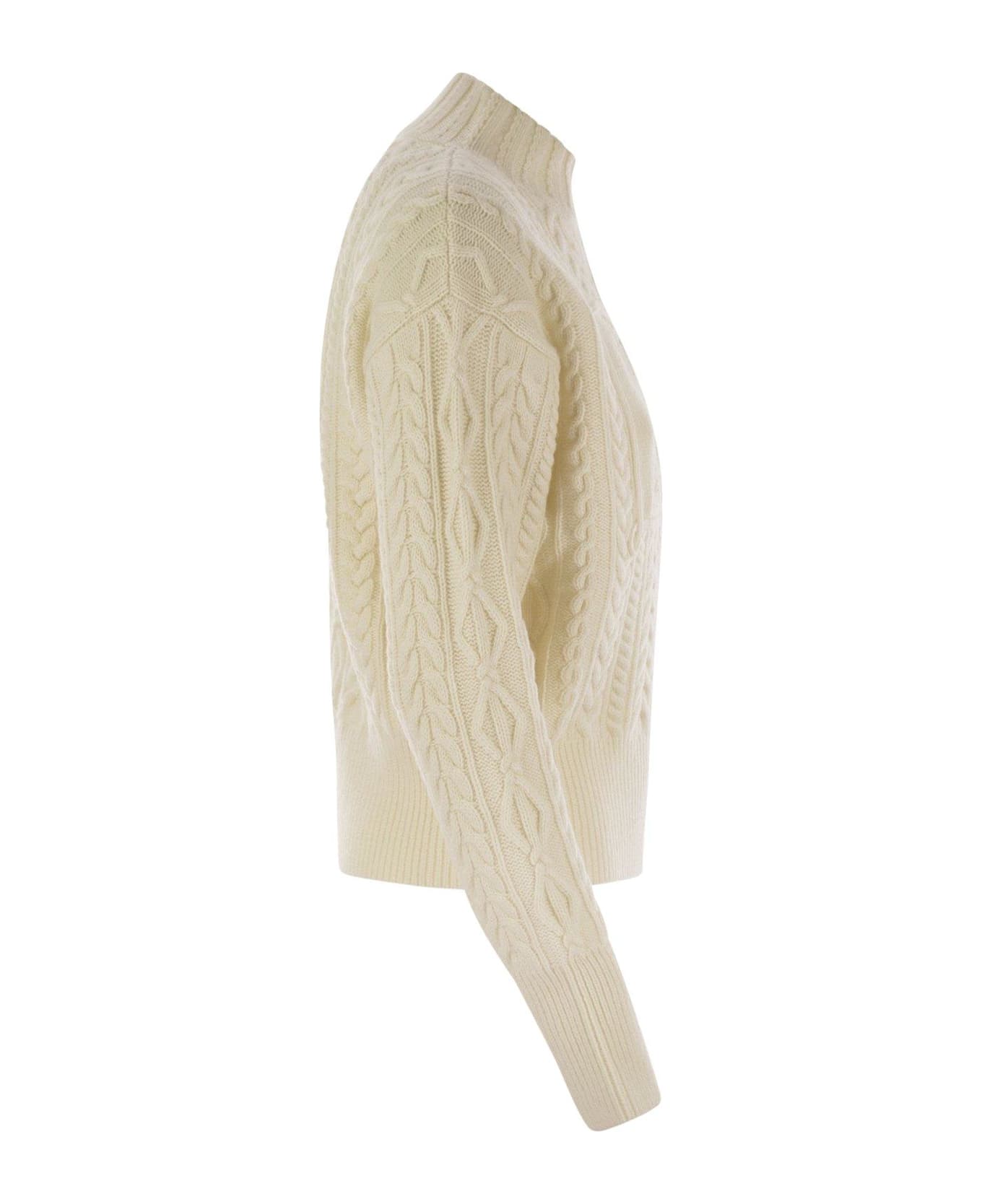 Max Mara Miranda Crewneck Knit Jumper - White
