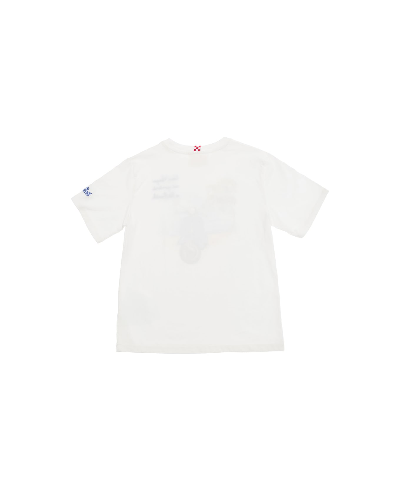 MC2 Saint Barth White T-shirt With Vespa Embroidery In Cotton Baby - White Tシャツ＆ポロシャツ