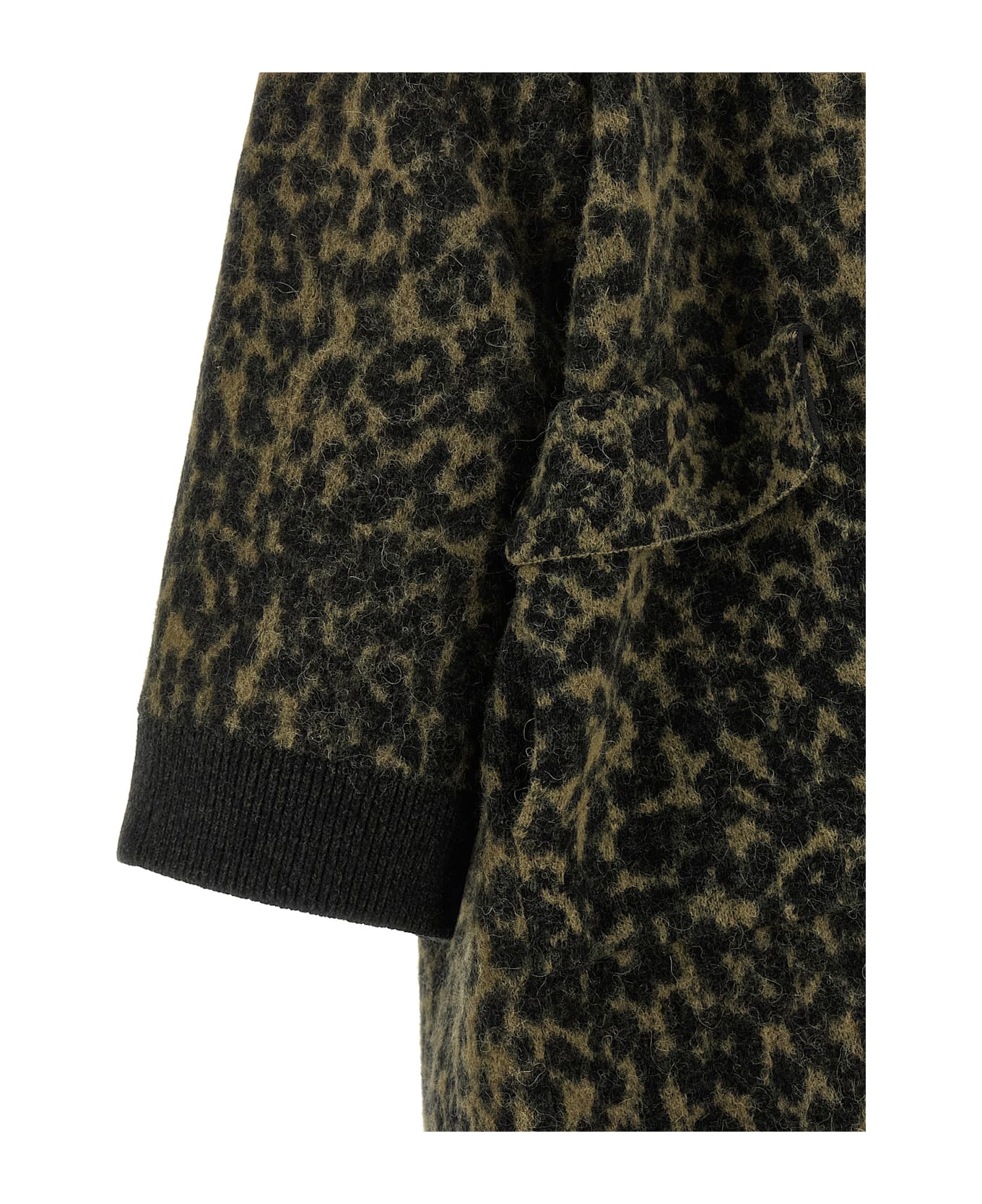 (nude) Animalier Coat - Green