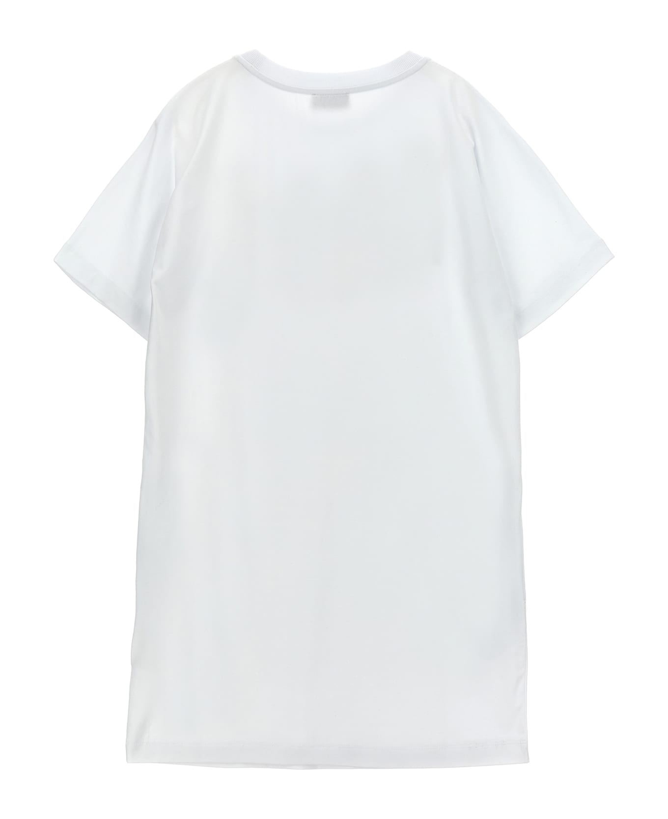 Moschino Logo Print Dress - White/Black ワンピース＆ドレス