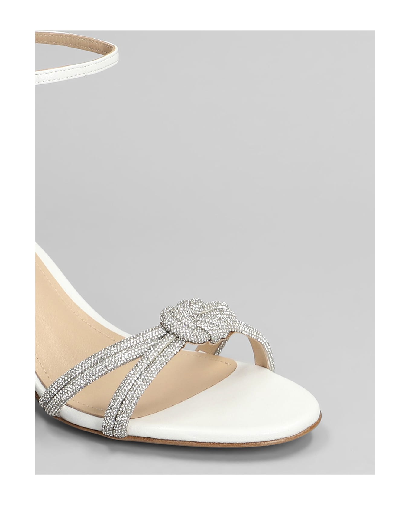 Lola Cruz Sandals In White Leather - white
